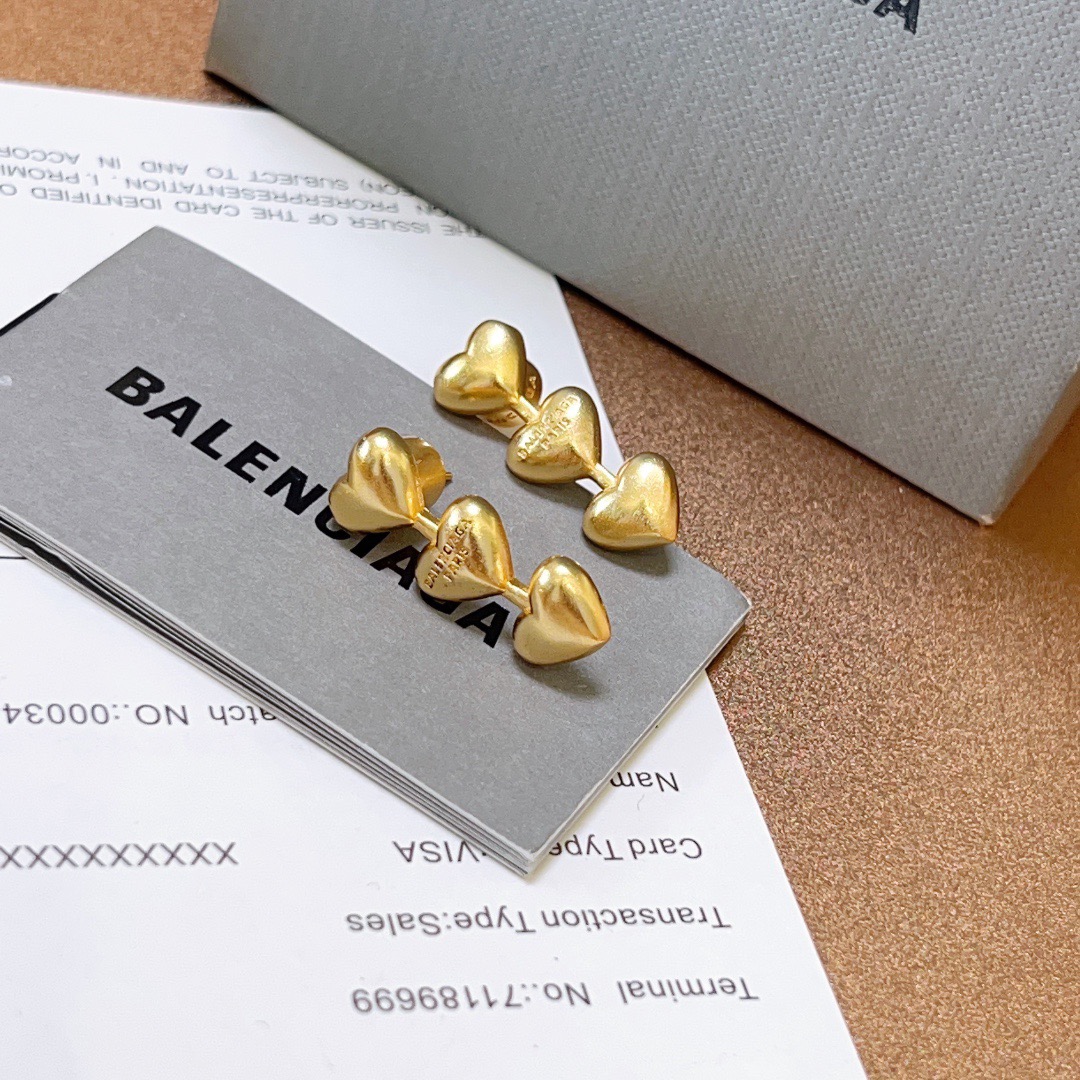 Balenciaga Heart Earrings