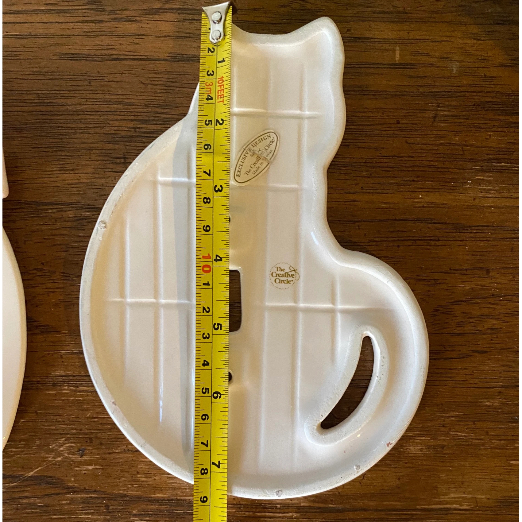 💗🎁 Mother's Day Gift - Vintage Ceramic Cat Light Switch Cover – 1980s Pastel Home Decor