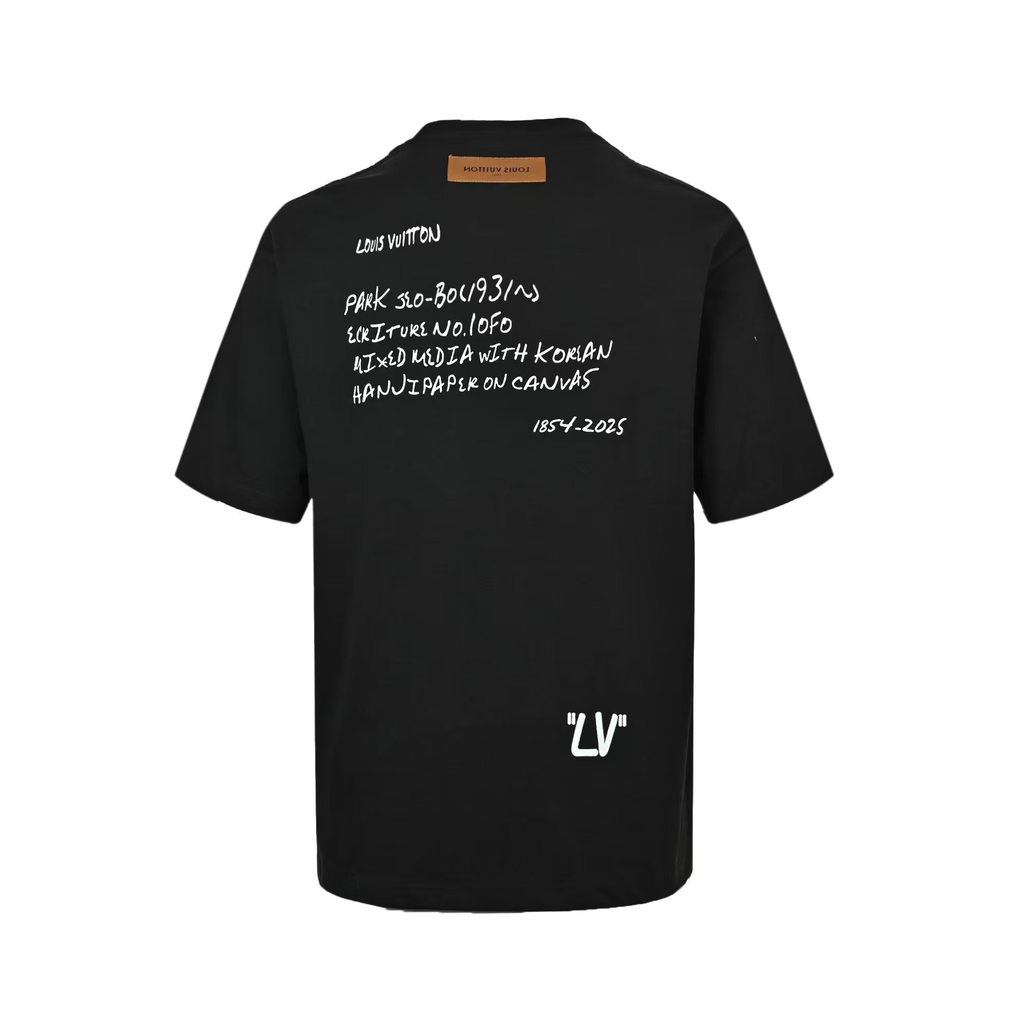 Louis Vuitton 25ss short sleeve with back lettering print