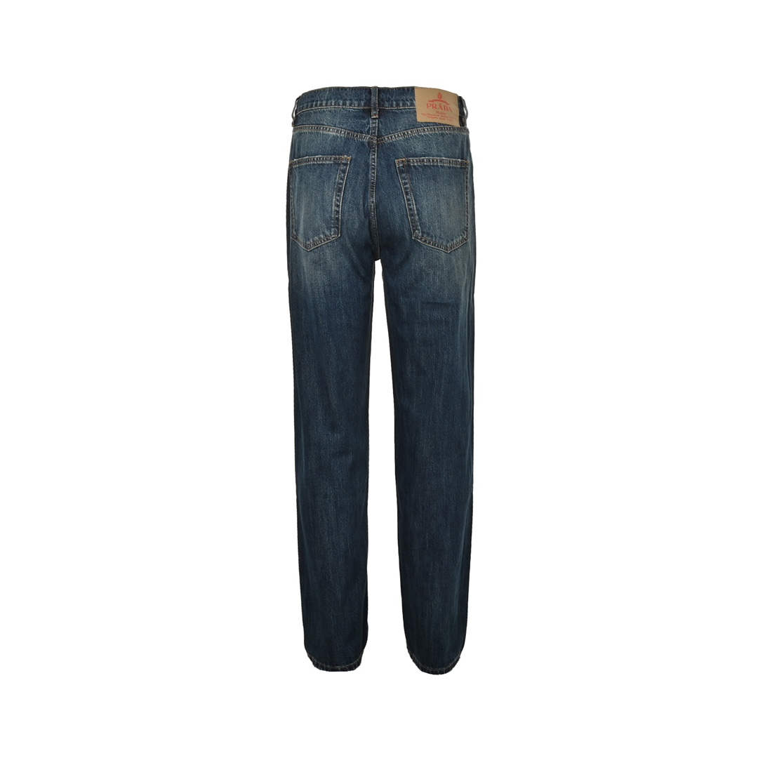 Prada Triangle Logo Pocket Jeans