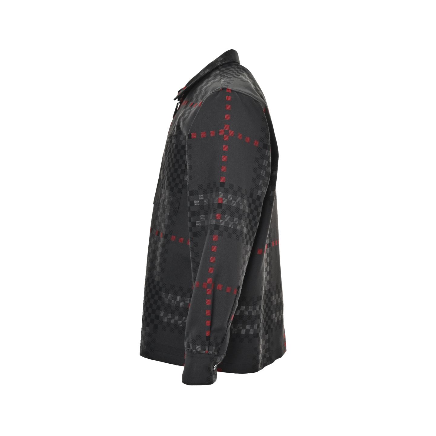 Burberry 24Fw pixel wool blend Harrington jacket