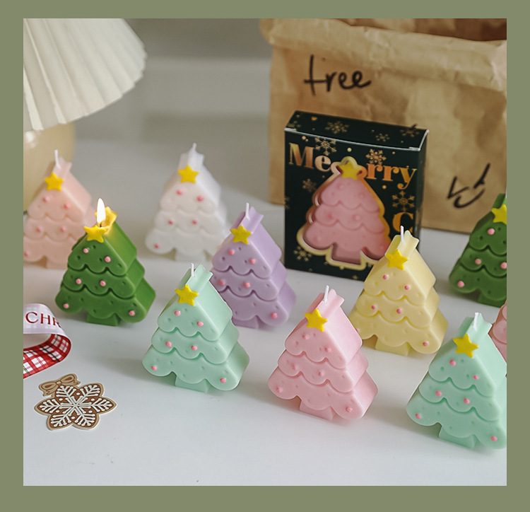 Christmas Aromatherapy candle wholesale Christmas tree decoration senior hand gift small gift Candle fragrance candle