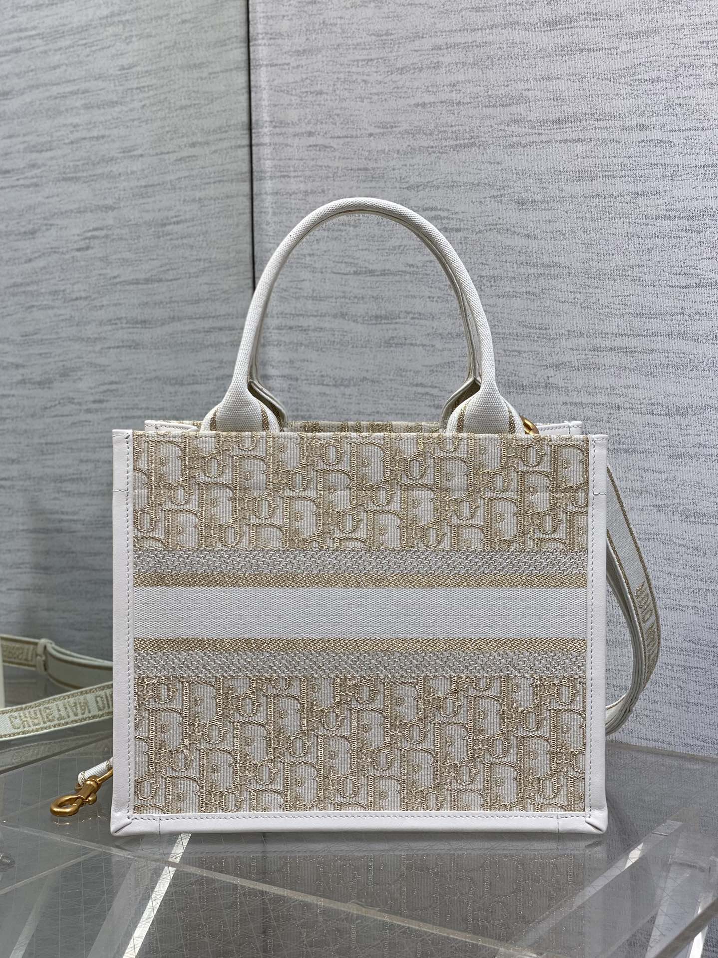 Dior Embroidered Tote Small