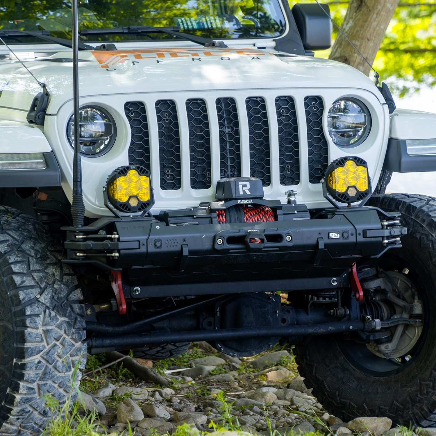 WINCH 13500lb Synthetic Rope Winch 12V Waterproof Electric Winch,2 in 1 Wireless Remote Control, for SUV, Truck & Trailer - TANK Series