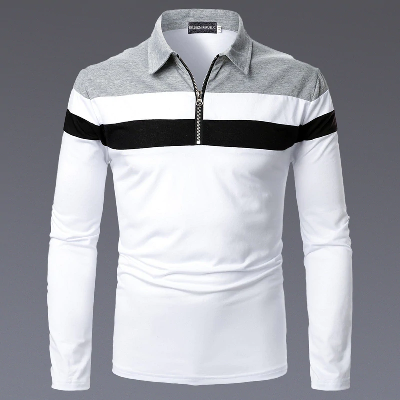 Breathable Long-sleeve Polo Shirt