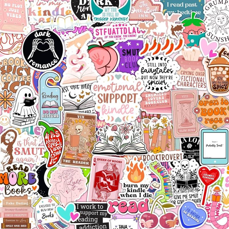 Book Stickers for Kindle 120-Pack