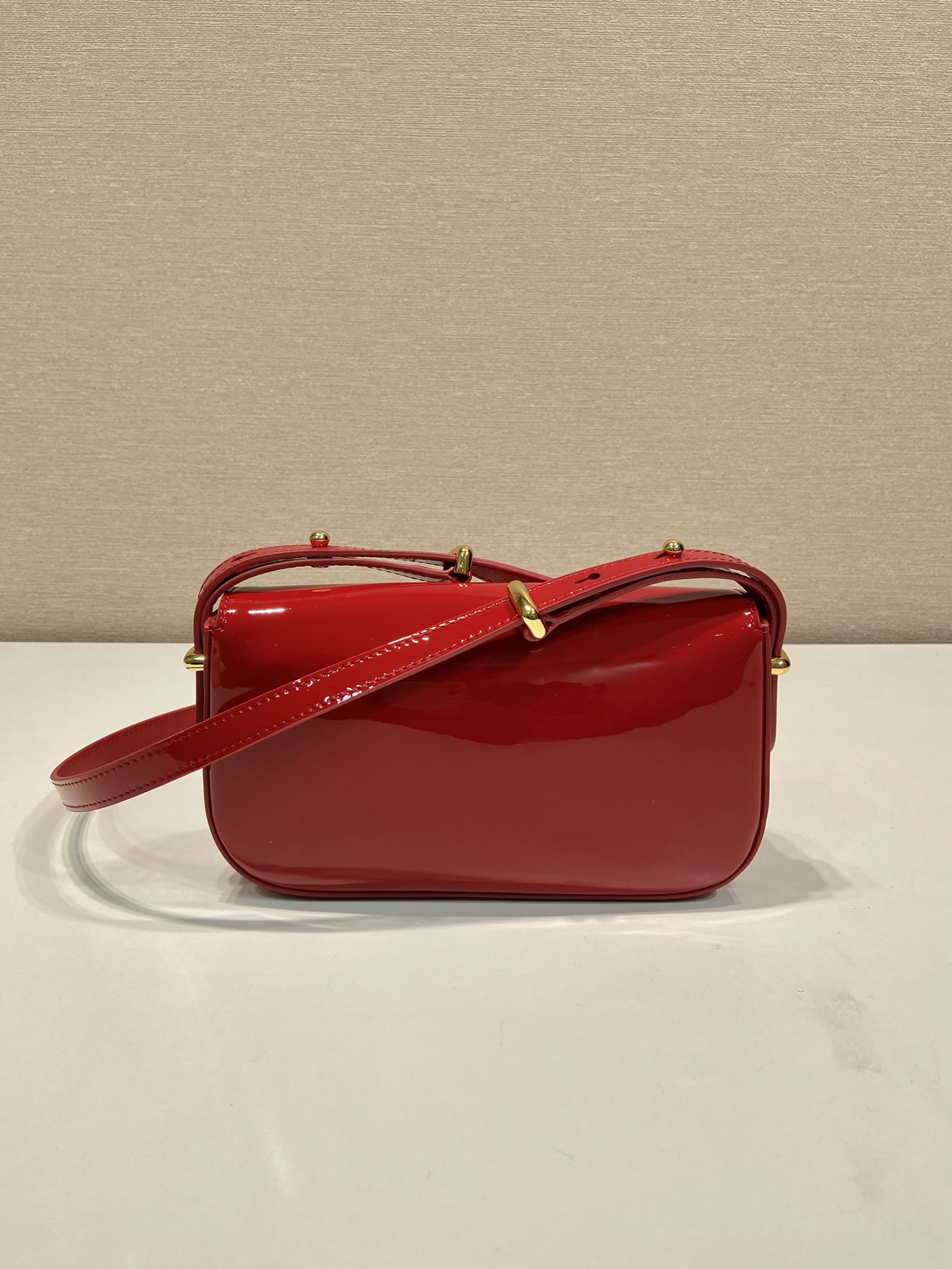 Prada Patent Leather Shoulder Bag 1BD339