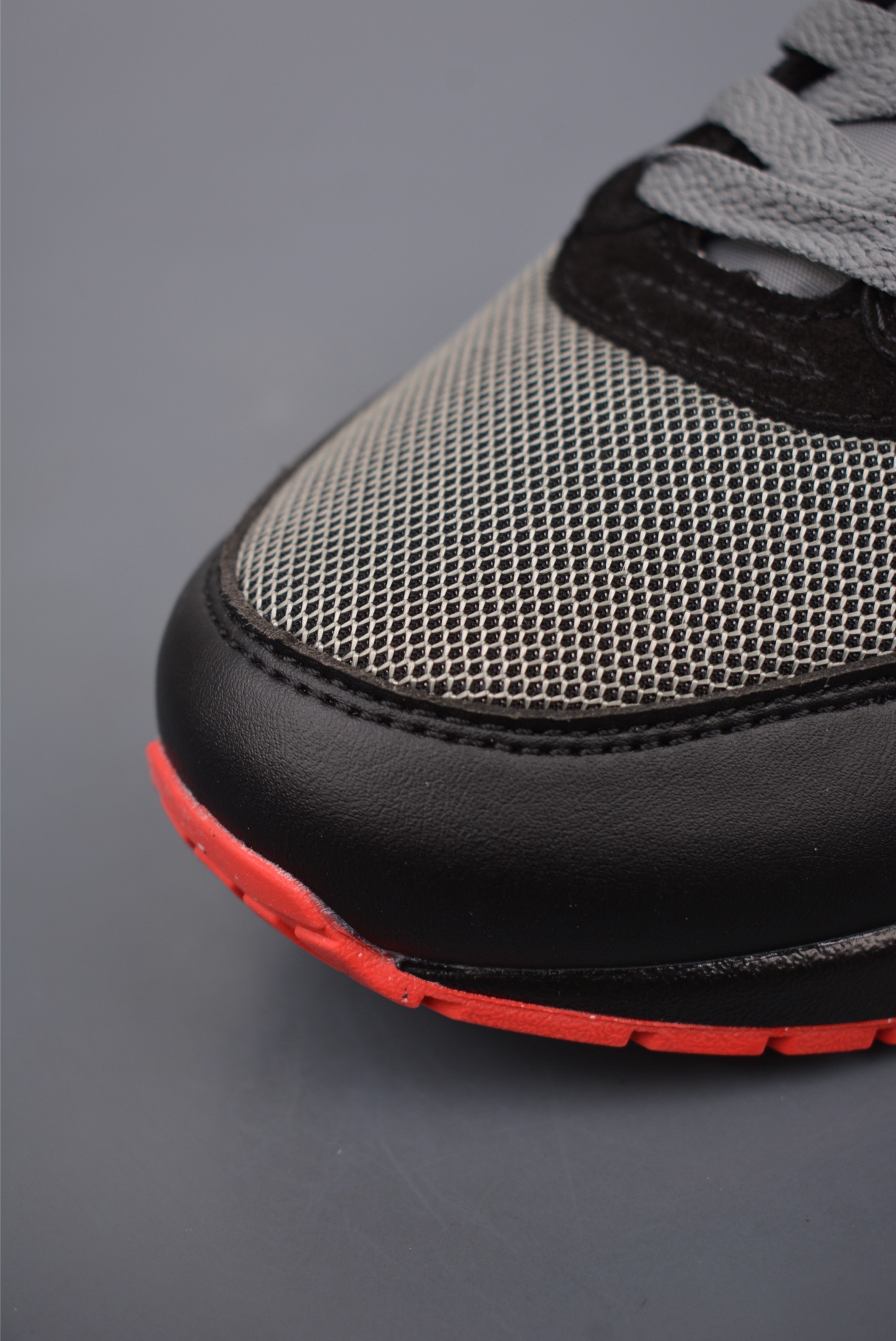 Nike Air Max 1 Essential Vamps '87 Running Shoes Black Grey Red Vampire