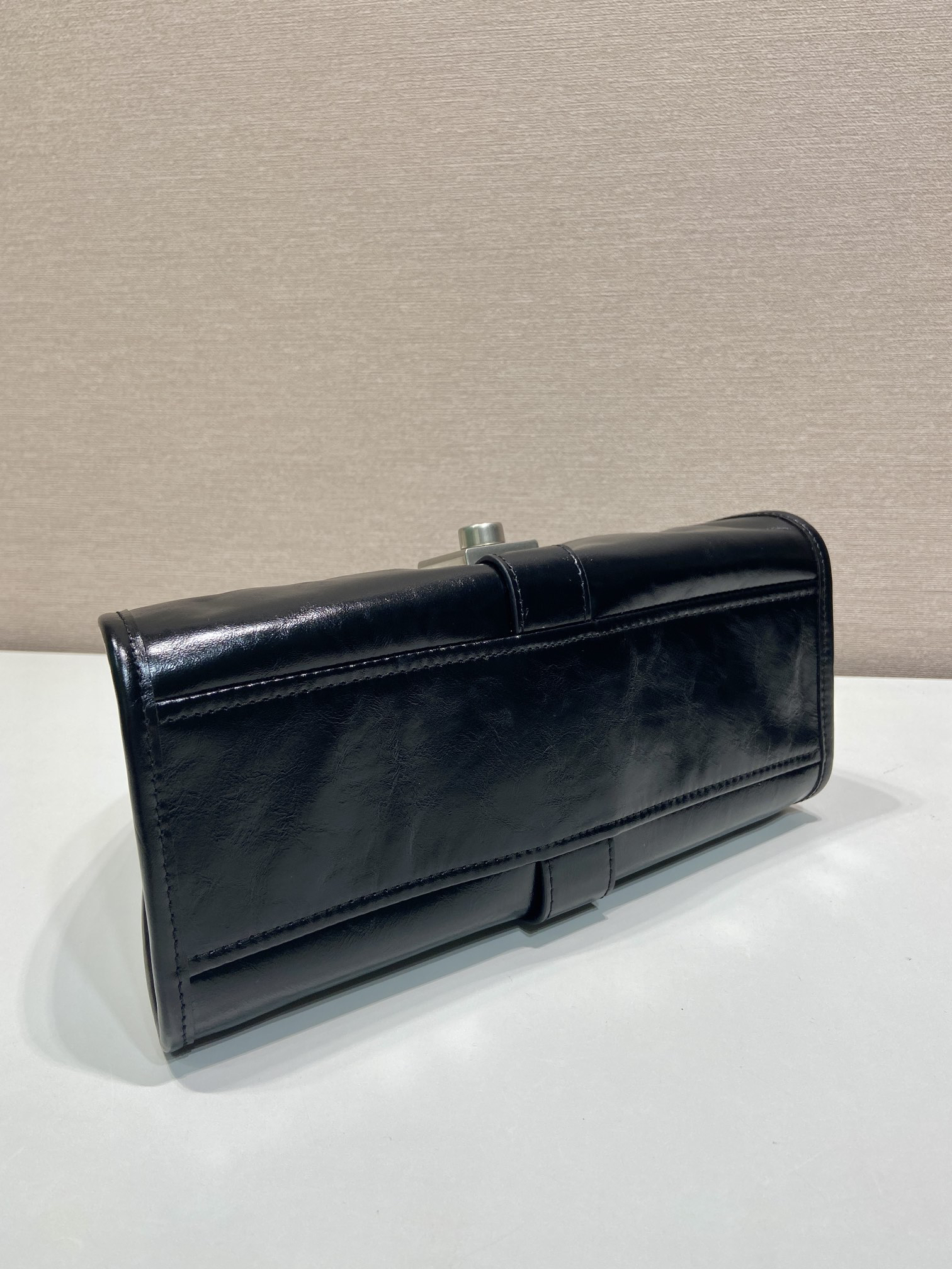 Prada waxed leather mini tote 1BG580
