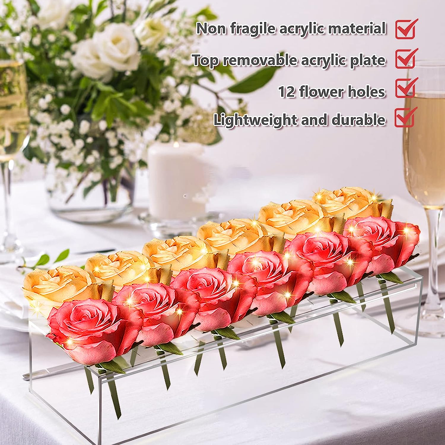🔥Last Day Promotion-[SAVE 50% OFF]--Clear Acrylic Flower Vase--BUY 2 GET 10% OFF & FREE SHIPPING