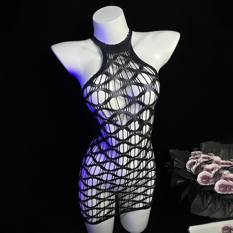 See-through Hollow Out Lingerie Dress