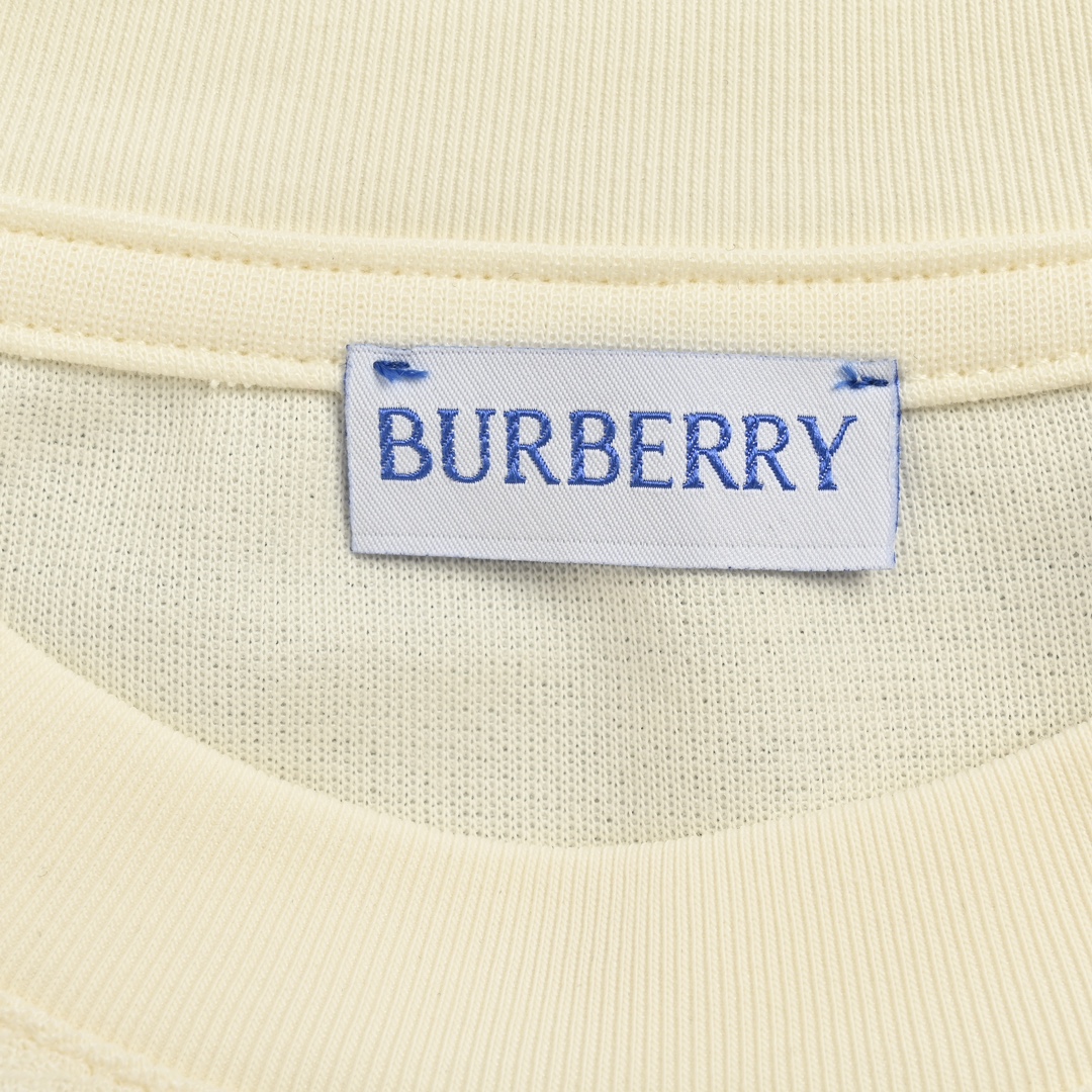 Burberry 24ss back waist knight warhorse print terry cloth short sleeves