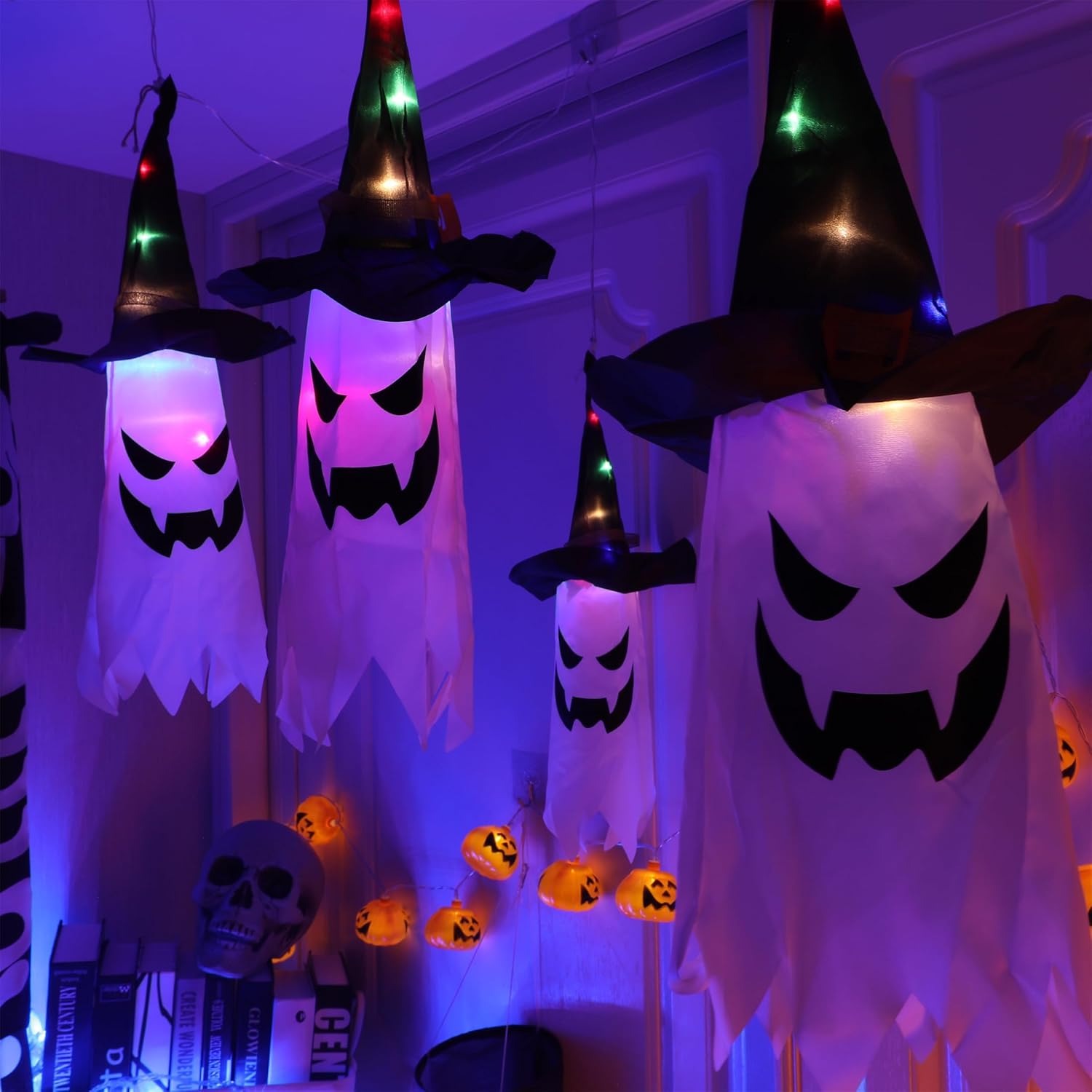 ✨Flash Sale✨Lighted Glowing Ghost Witch Hat（5PCS）