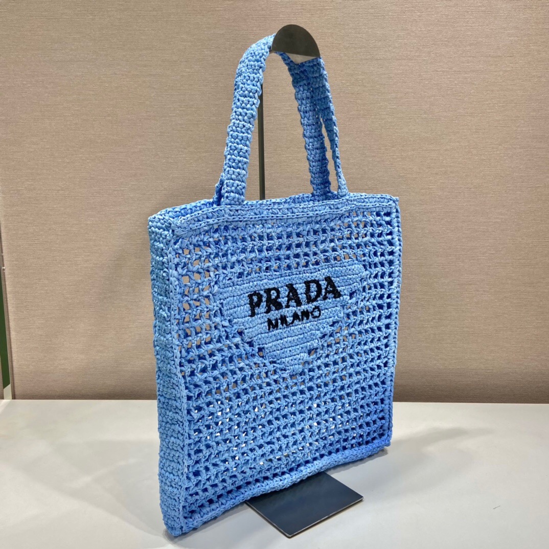 Prada Raffia Tote Bag 1BG393