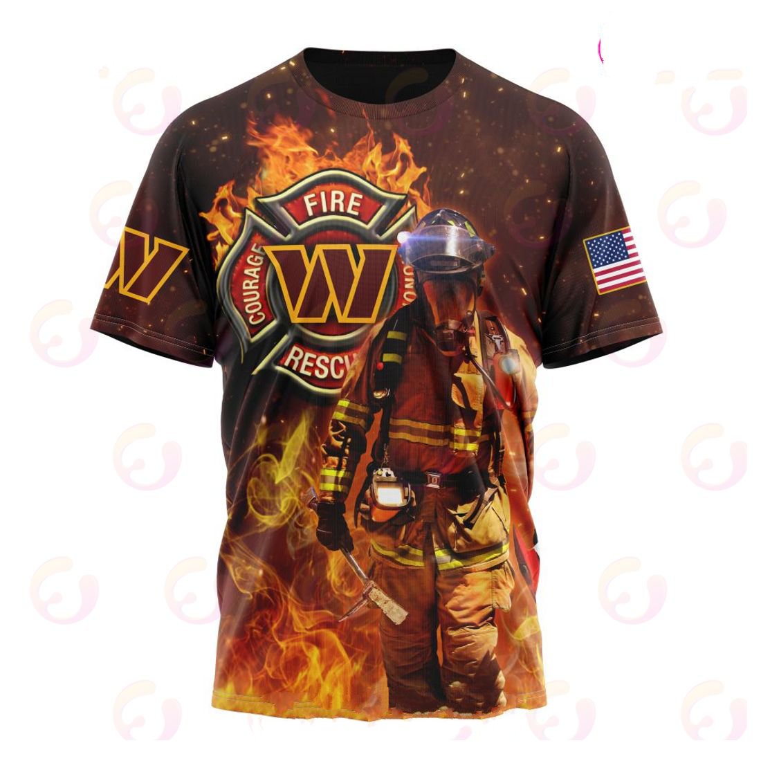 WASHINGTON HONOR FIREFIGHTERS – FIRST RESPONDERS 3D HOODIE