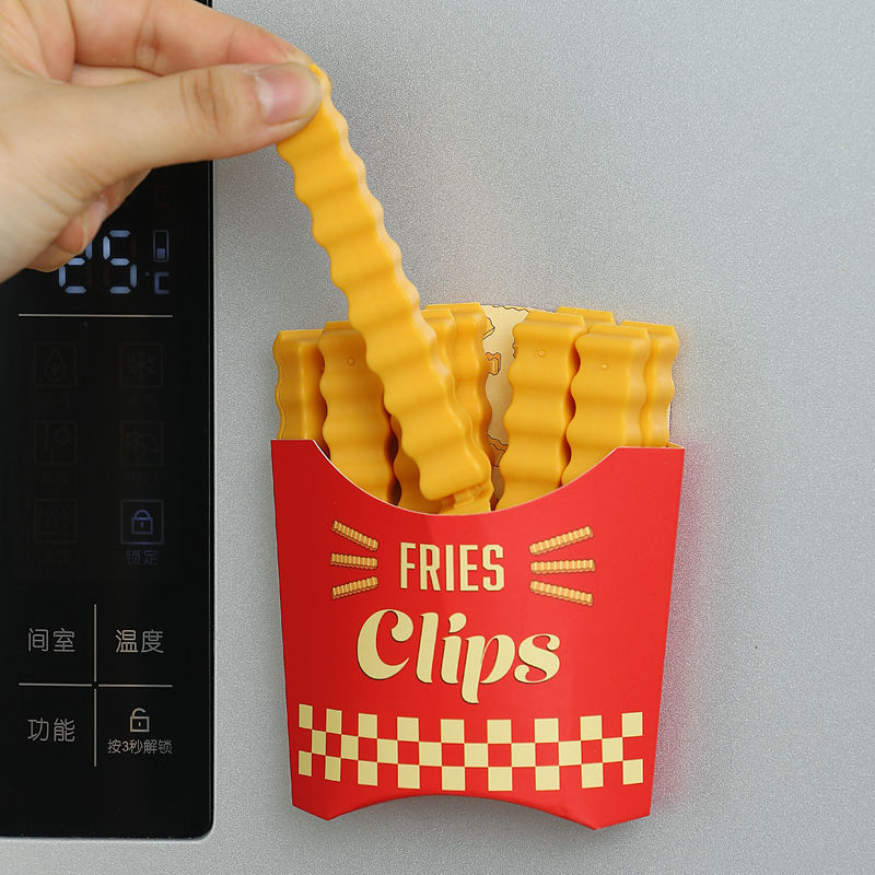 🔥Last Day-[SAVE 50% OFF]--🍟Funny Magnetic French Fries Food Clips With Box(12Pcs/Set)🔥BUY MORE SAVE MORE