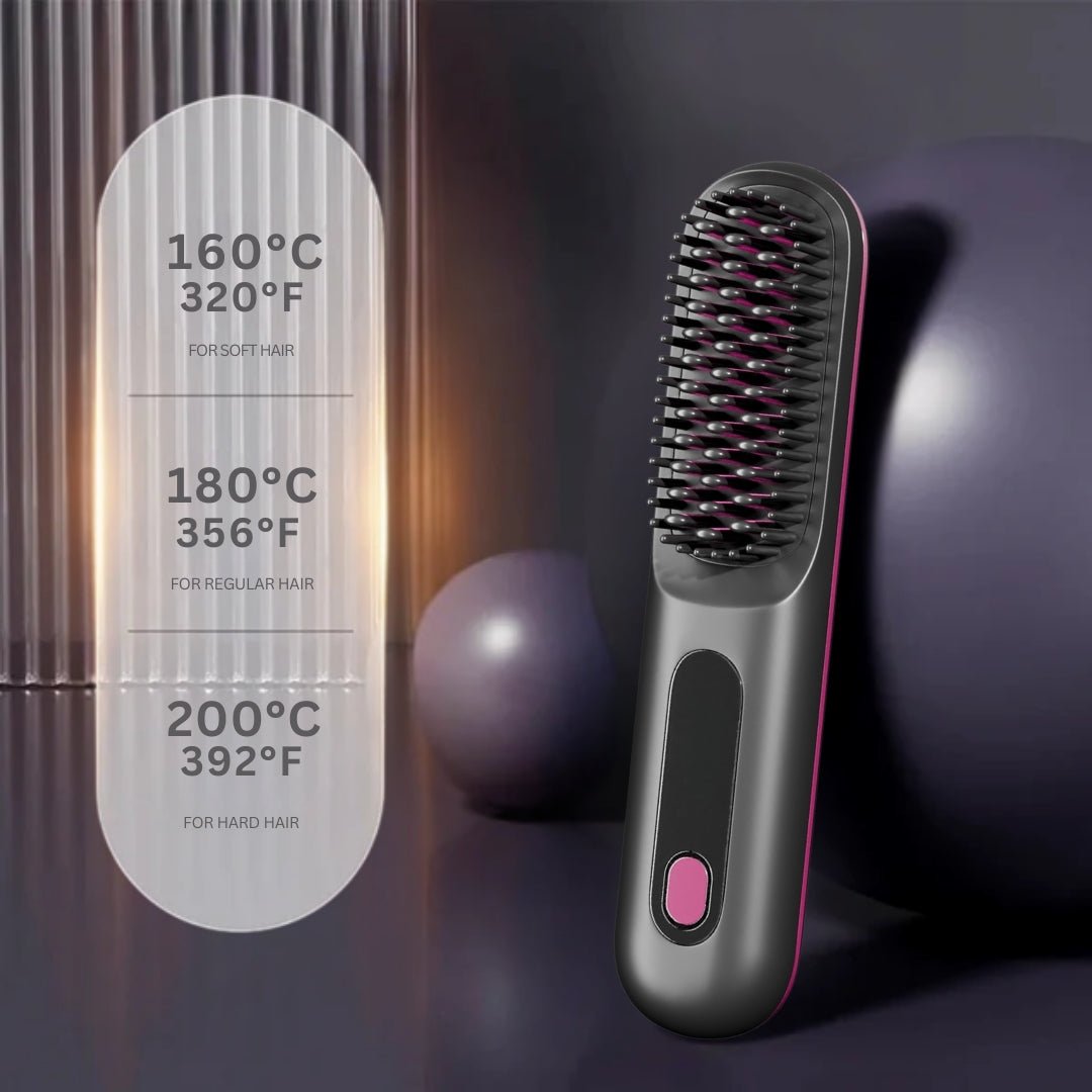 Portable Straightener Brush - GoBrush PRO