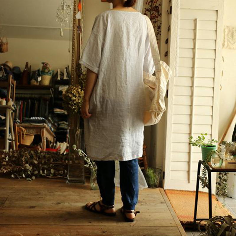 Retro Artistic Look Comfy Midi Dress