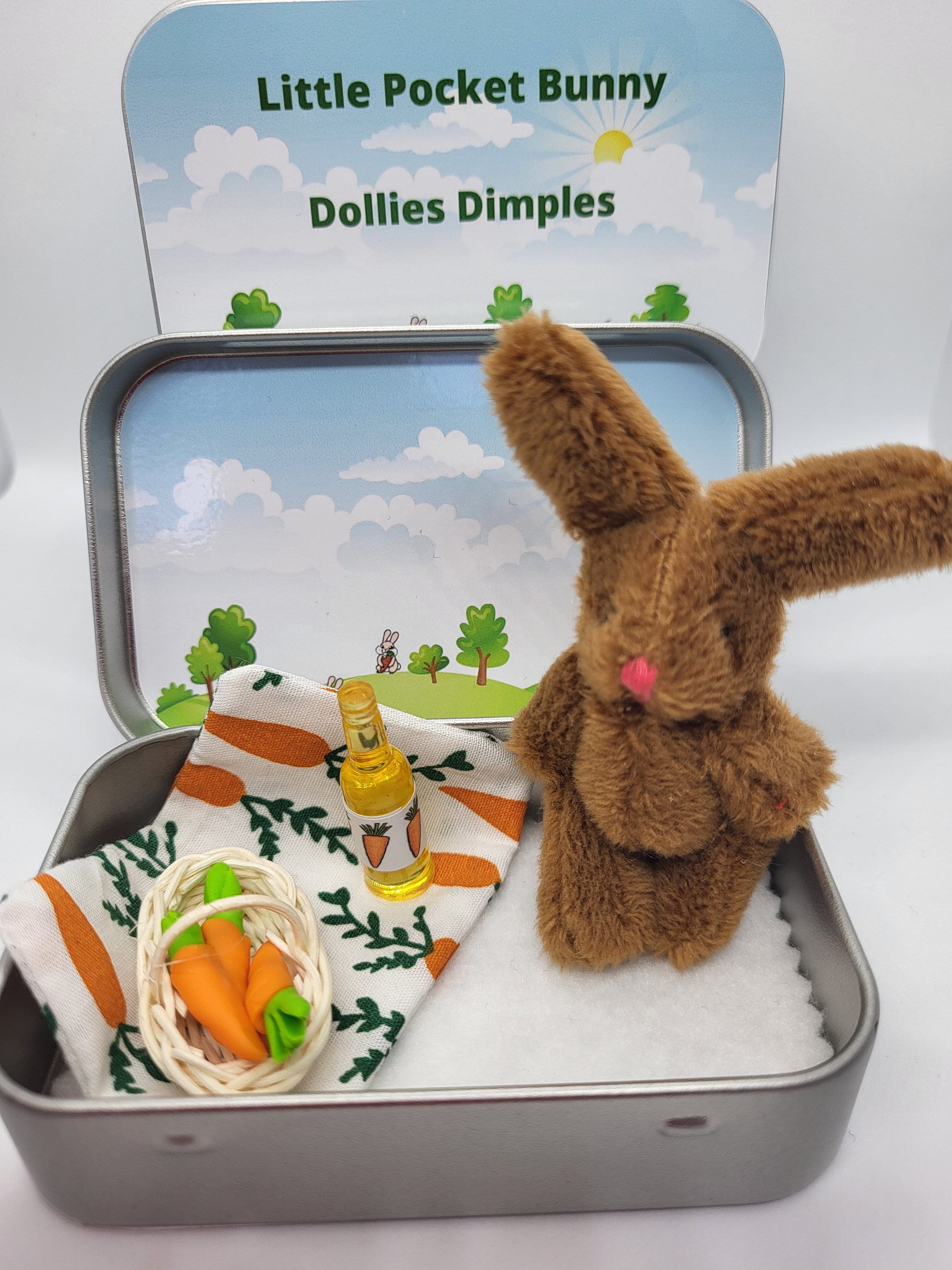 Little Pocket Bunny Dollies Dimples | Pocket tin