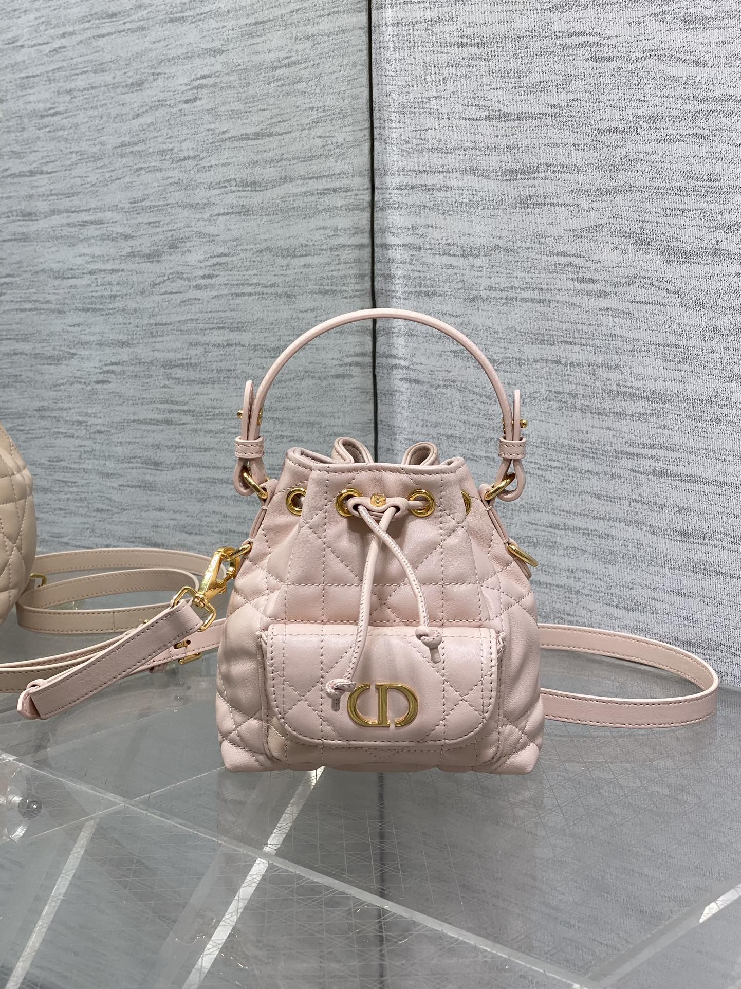 Dior micro Caro bucket bag