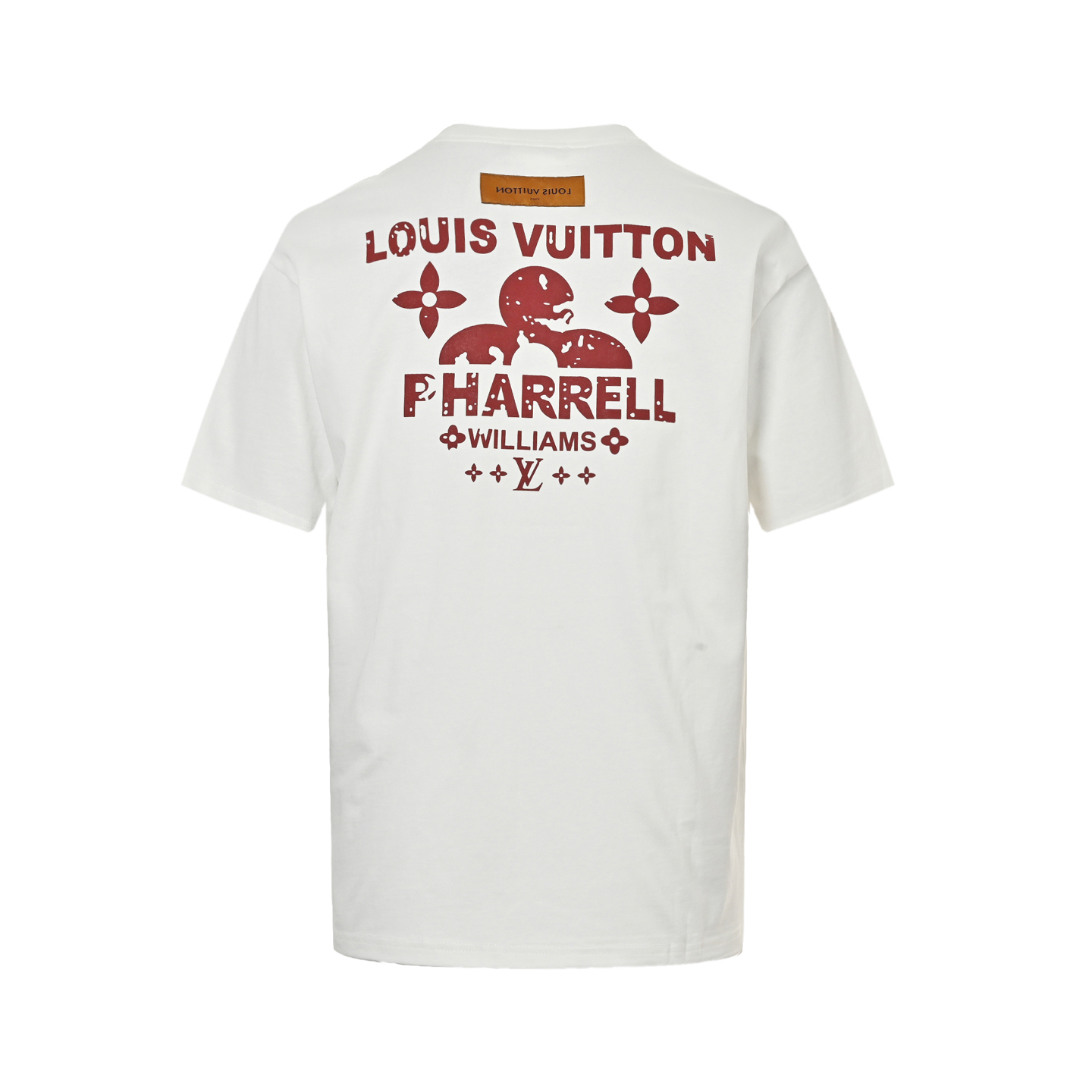 Louis Vuitton 25ss mottled letters monogram suede foam print short sleeves