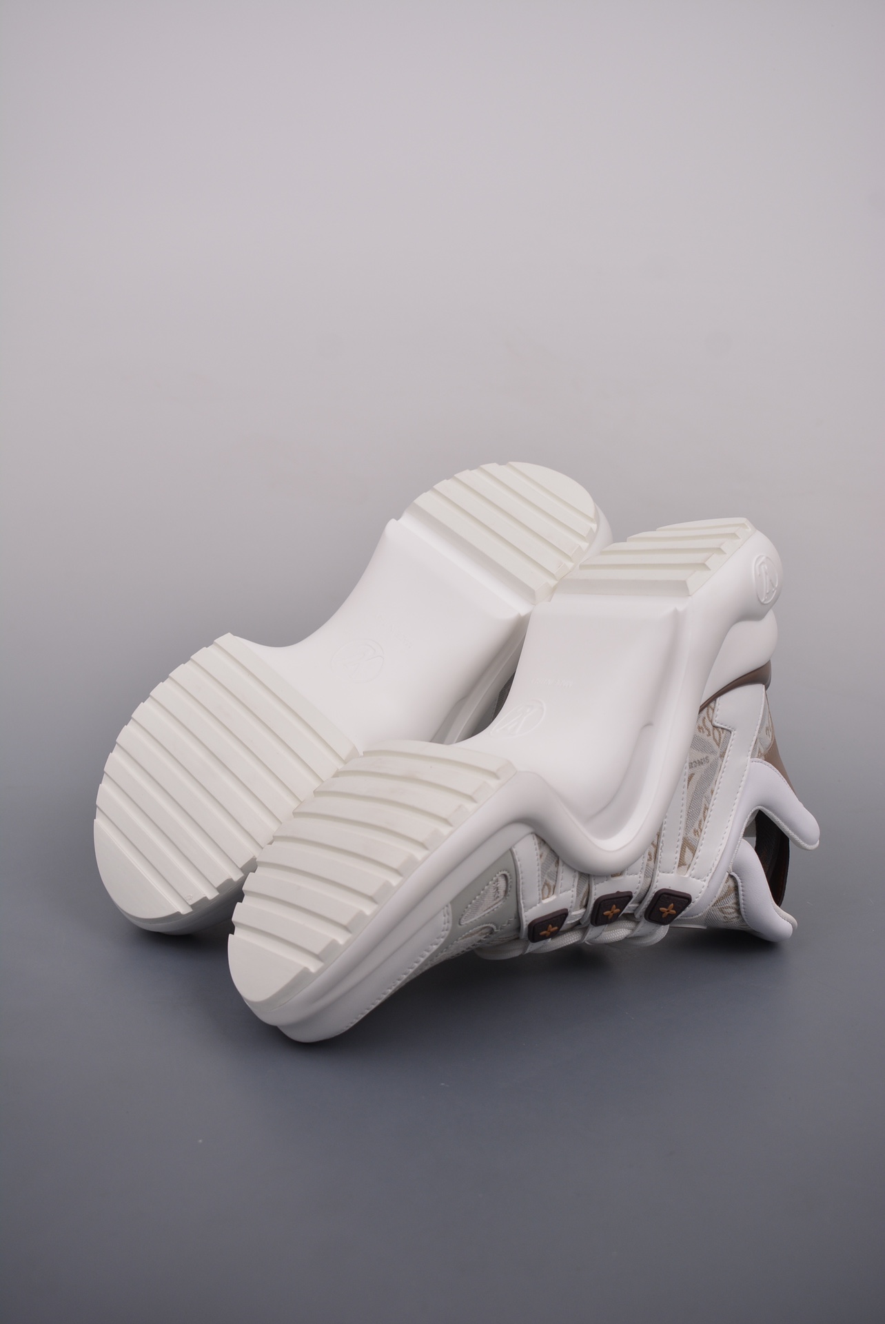 Louis Vuitton Archlight Sneakers Gray White Brown
