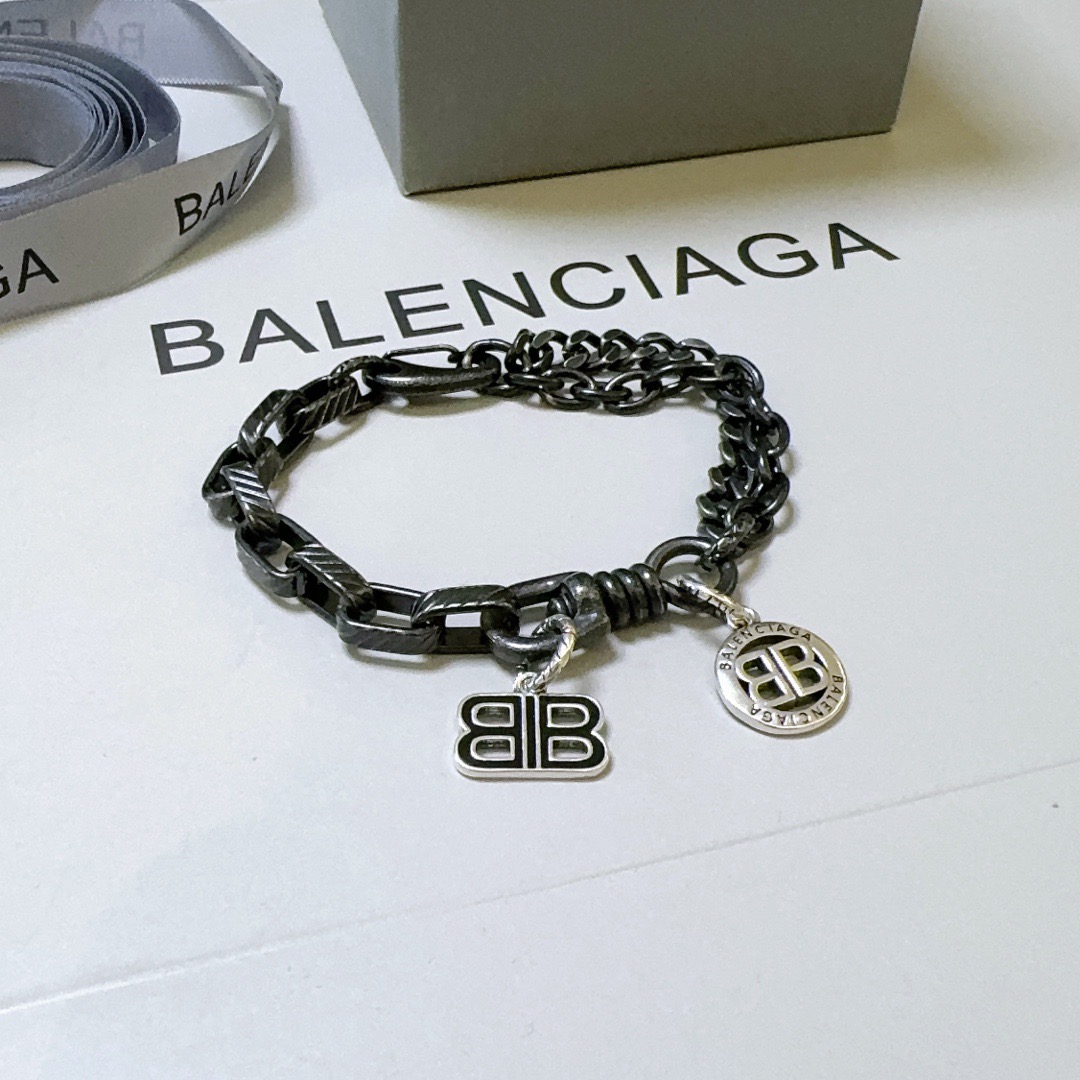 Balenciaga BB Vintage Chain Bracelet