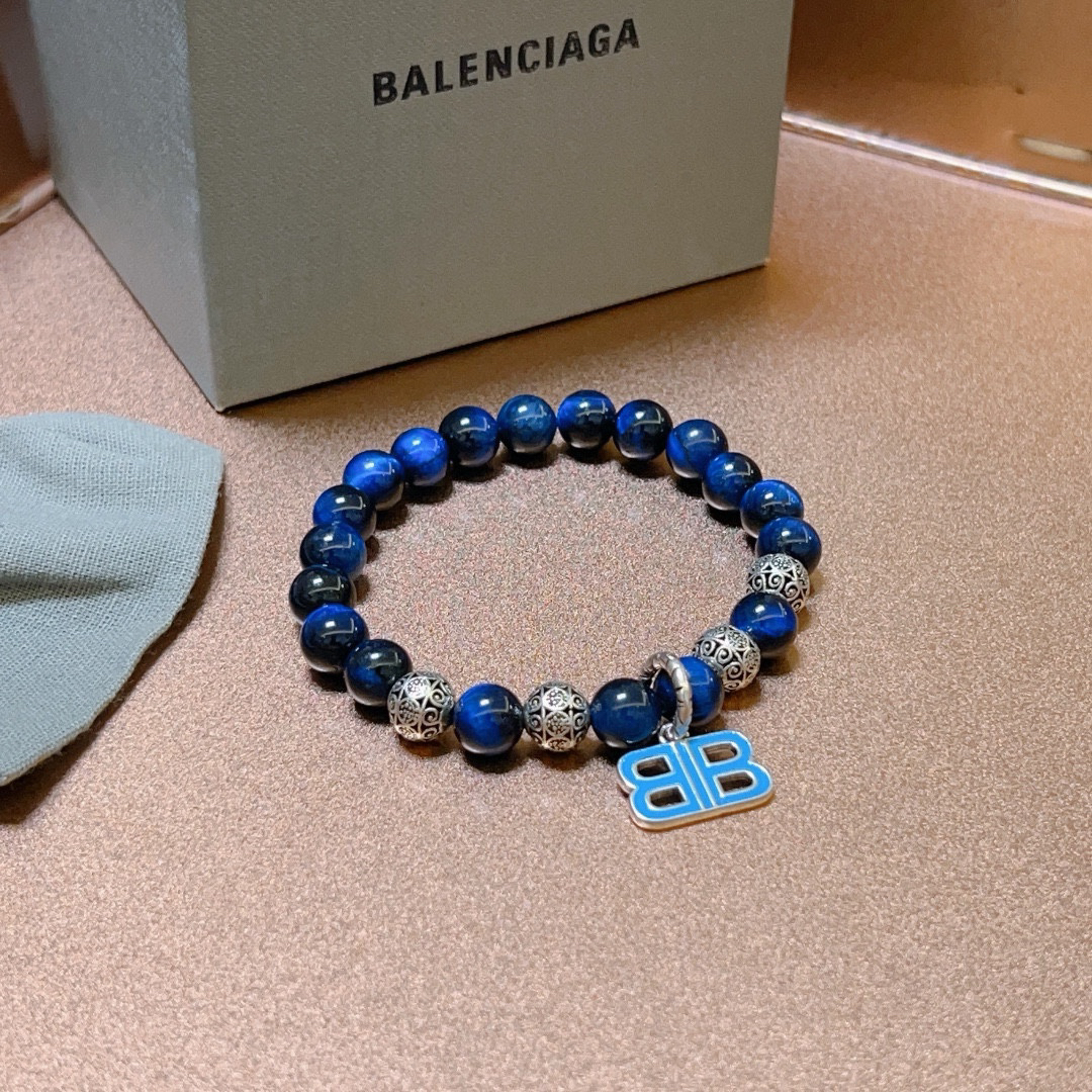 Balenciaga Tiger Eye Thai Silver Style Bracelet