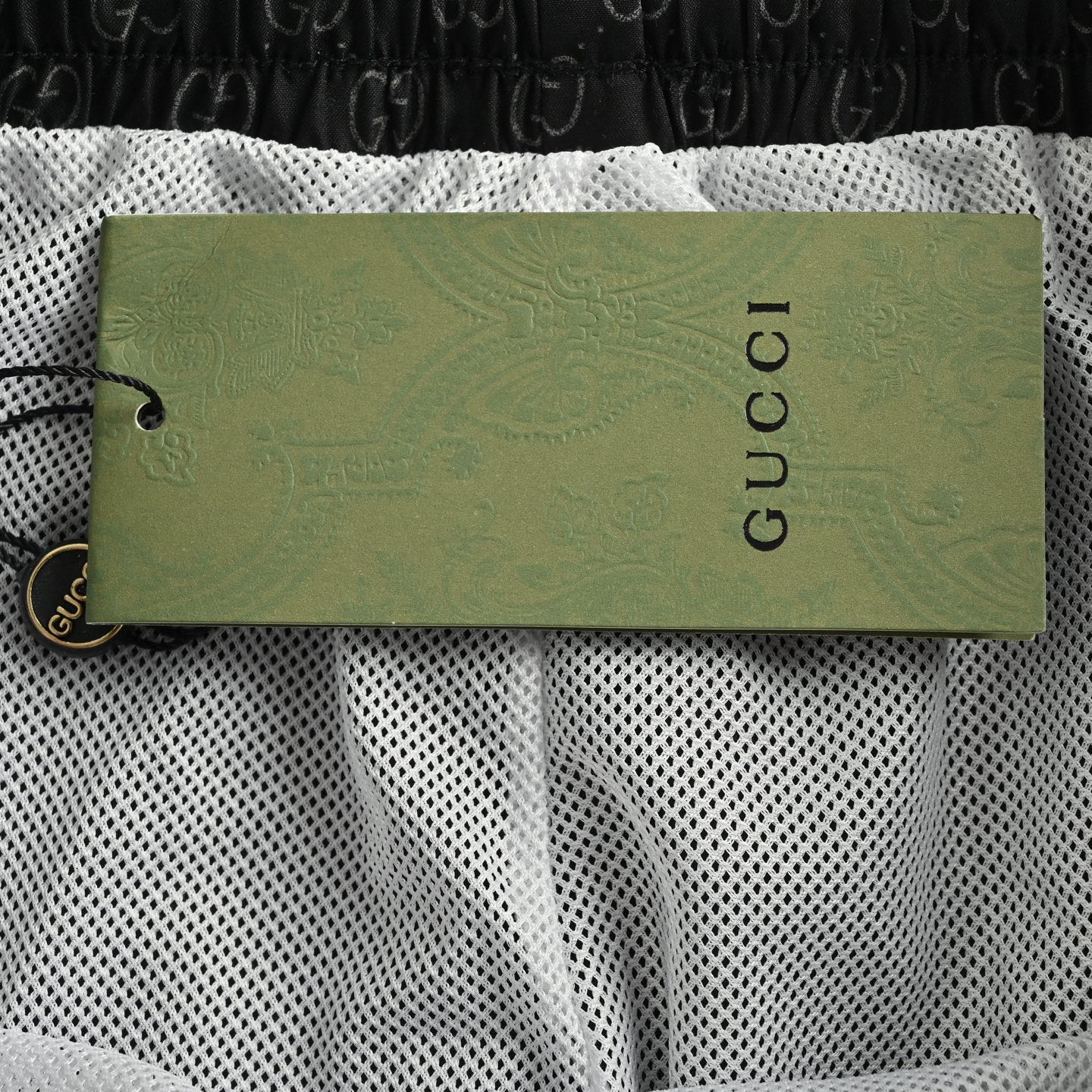 Gucci 25ss all-over logo beach shorts