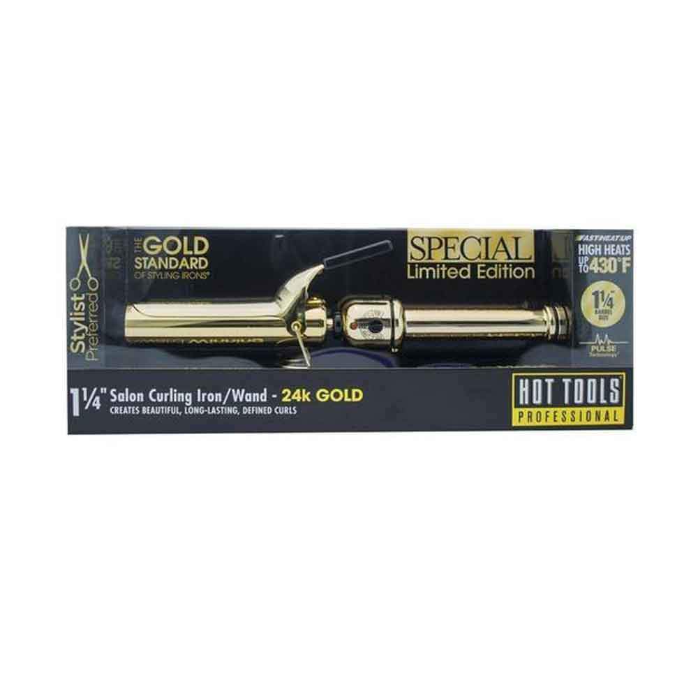 LunaWigs 1.25 inch  Ceramic Tourmaline Coating Curling Iron with 5 Heat Settings