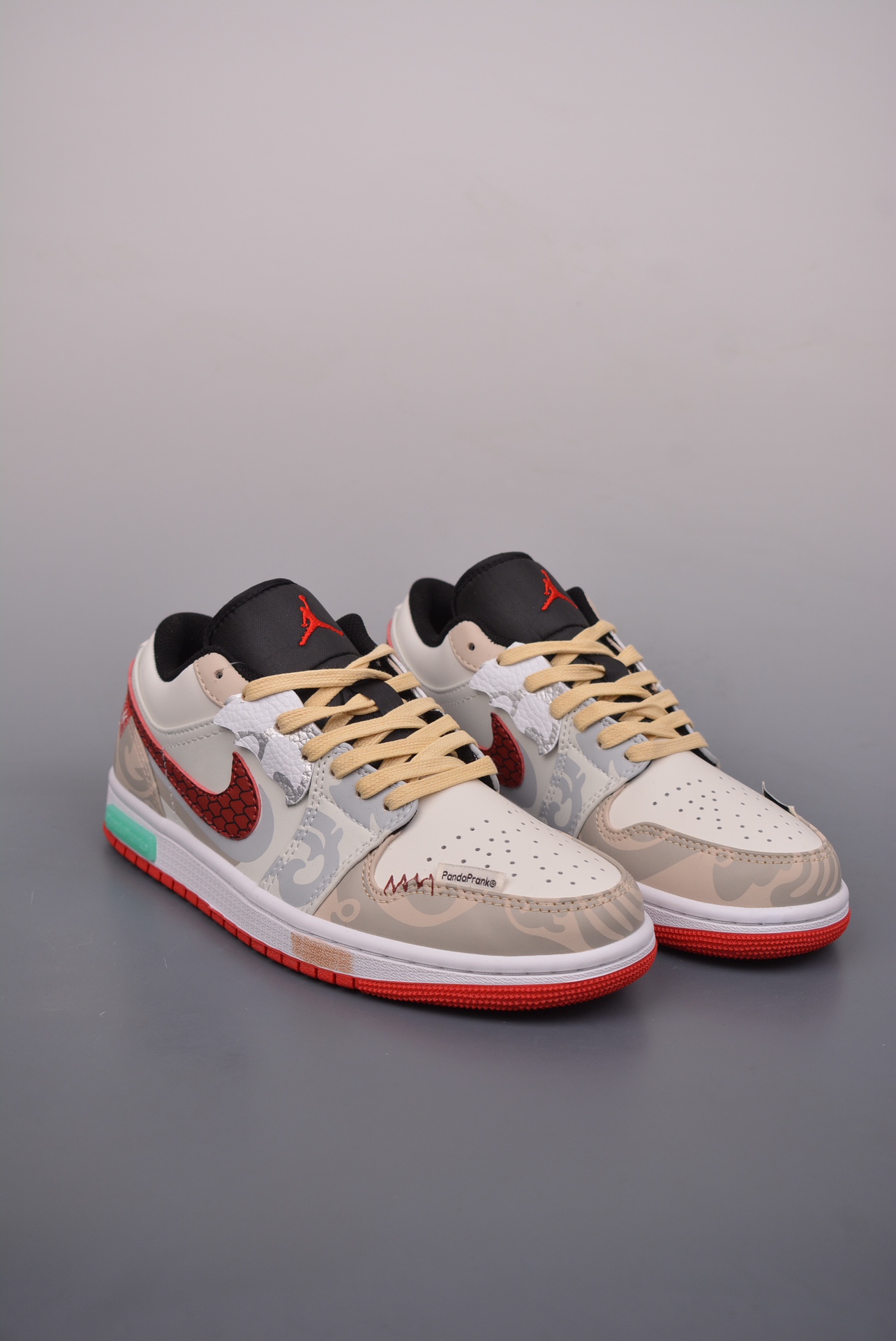 Nike Air Jordan 1 Low Year of the Dragon Off-White Red Graffiti 553558-066
