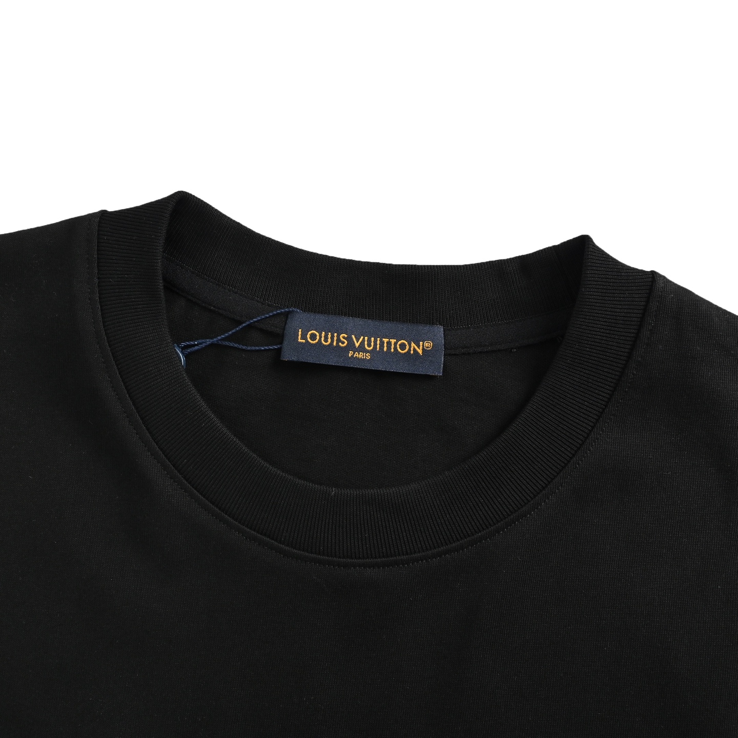 Louis Vuitton 25ss chest letter print monogram leather short sleeve
