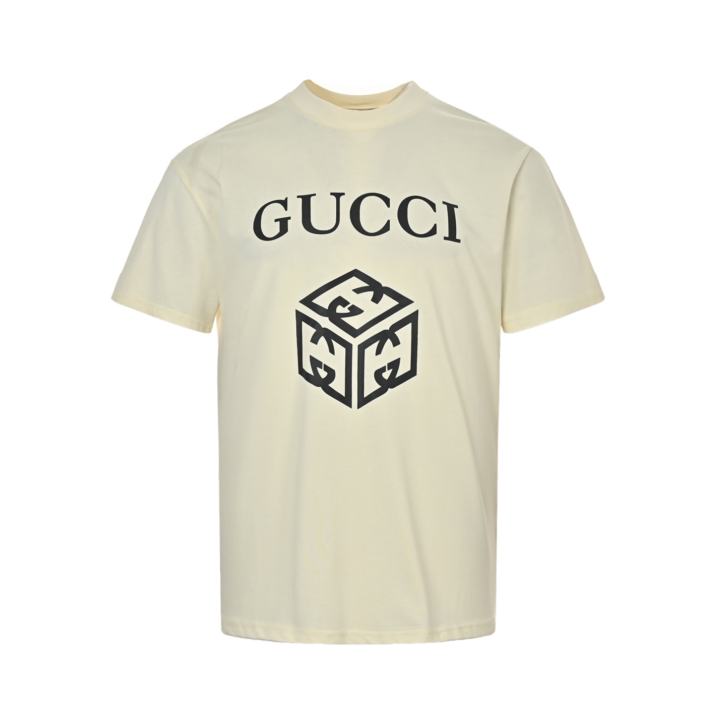 Gucci 25ss Double G cube print short sleeve