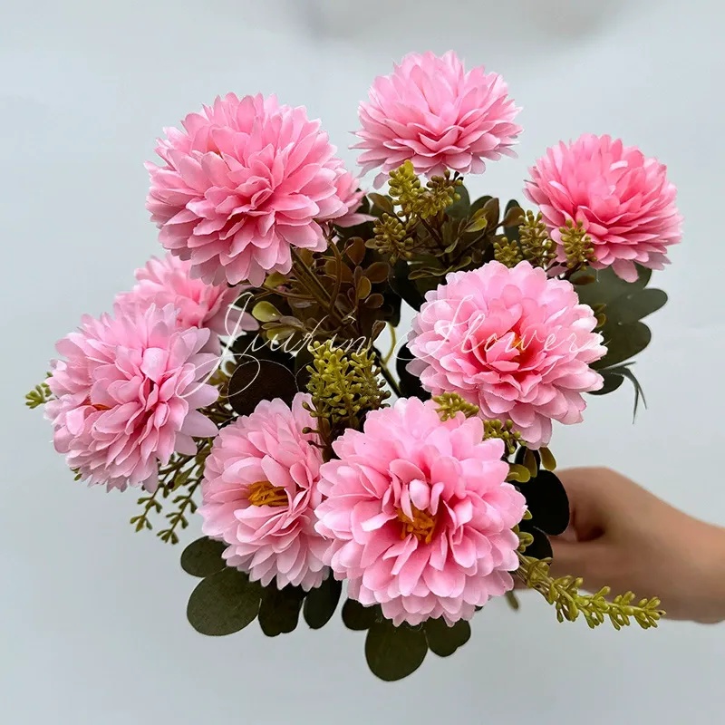 ✨Flash Sale✨9 Heads Fall Flowers Artificial Mums - UV resistant, Waterproof, Windproof