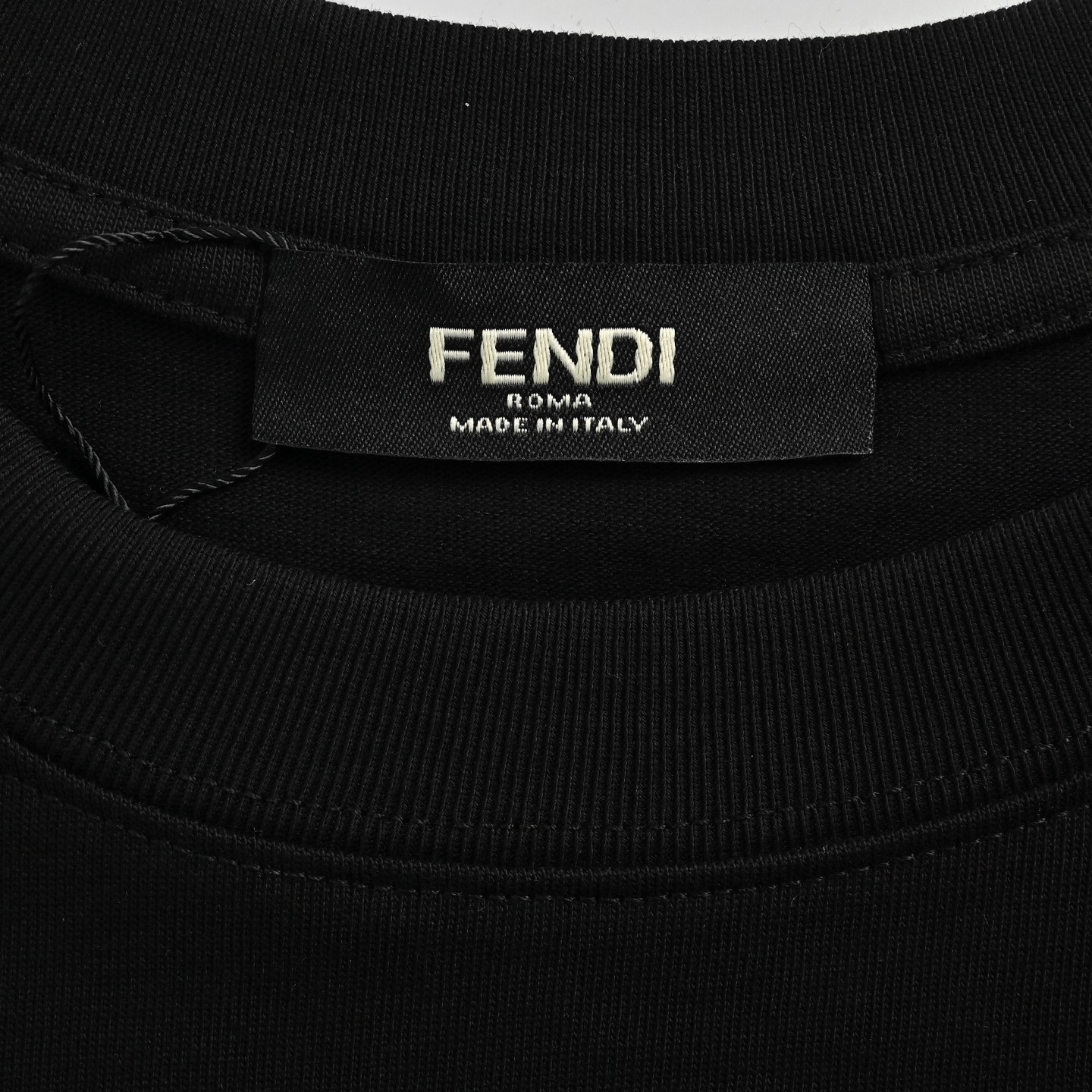Fendi 24ss FF silver label laminated logo short sleeve