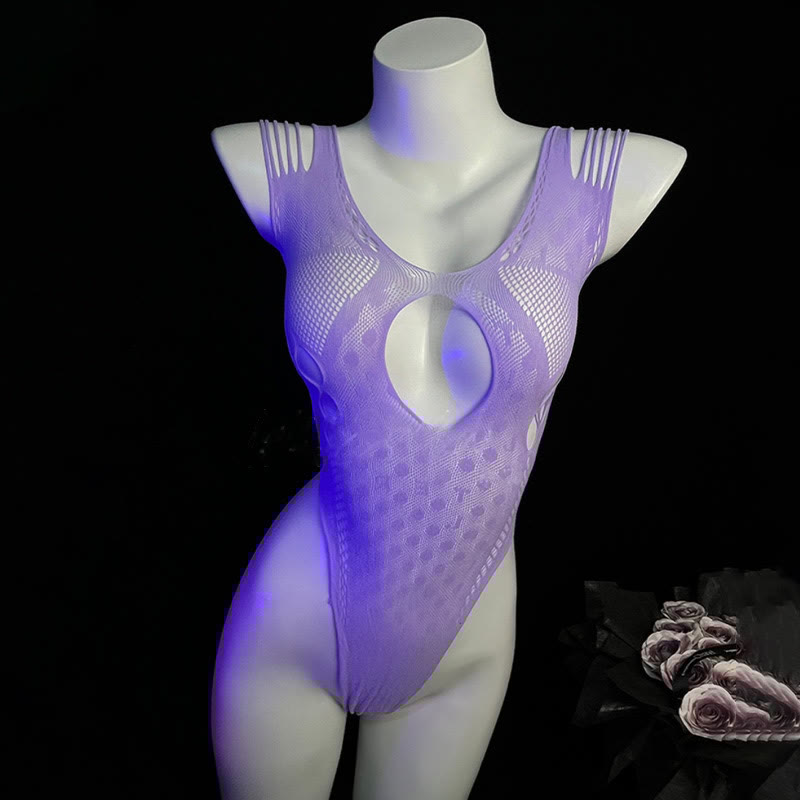 Hollow Out See-through Jumpsuit Lingerie