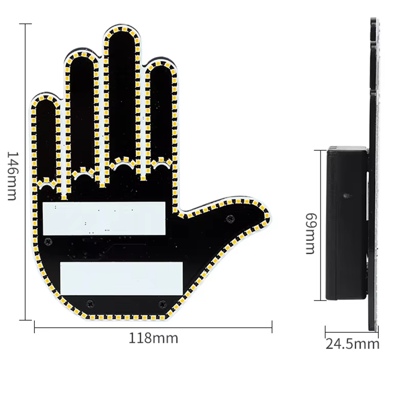 💥ON SALE💥LED Windshield Hand Gesture Sign✨