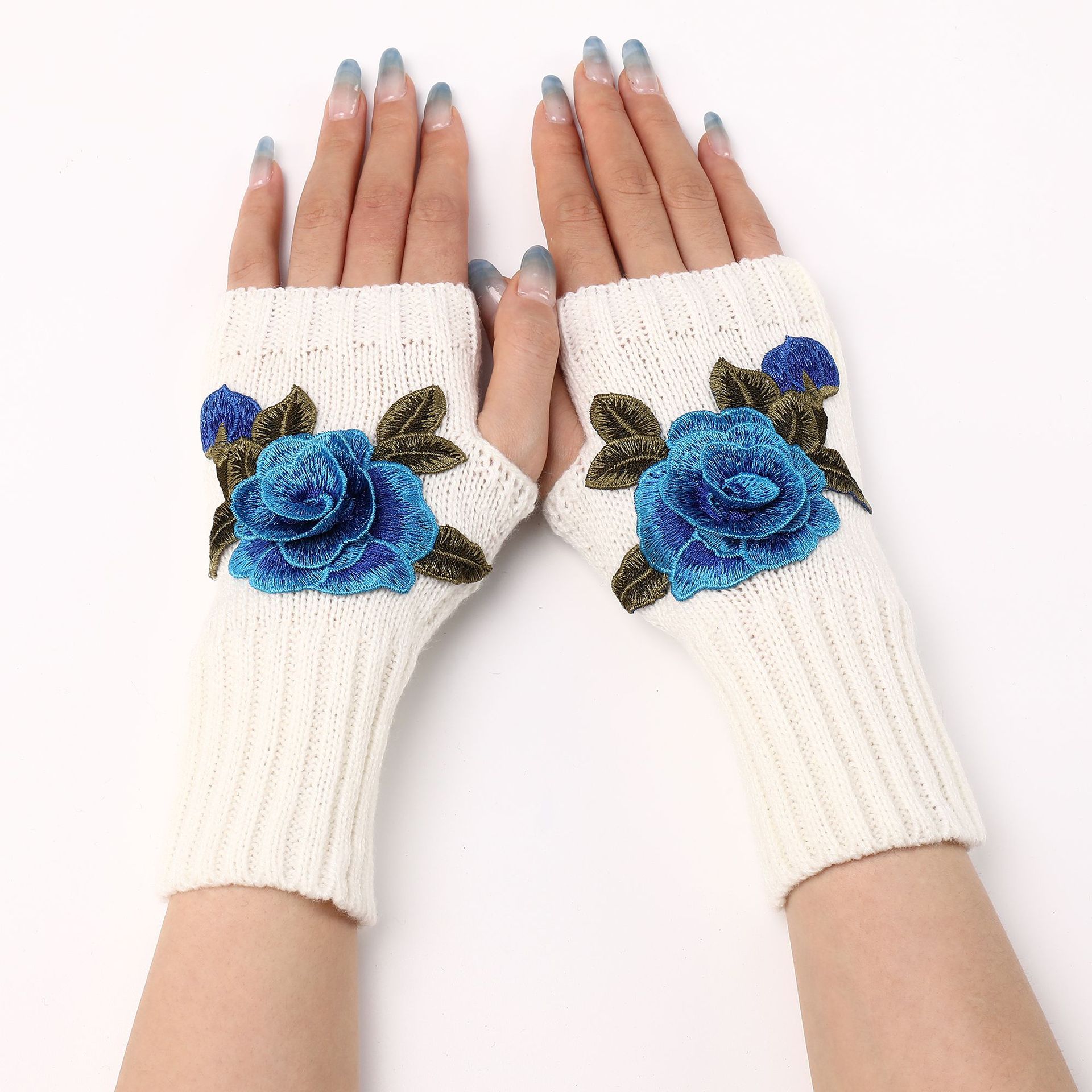 🎄Early Christmas Sale 49% OFF🌸Vintage Floral Embroidered Knitted Gloves✨Buy 3 Get 10% OFF & Free Shipping