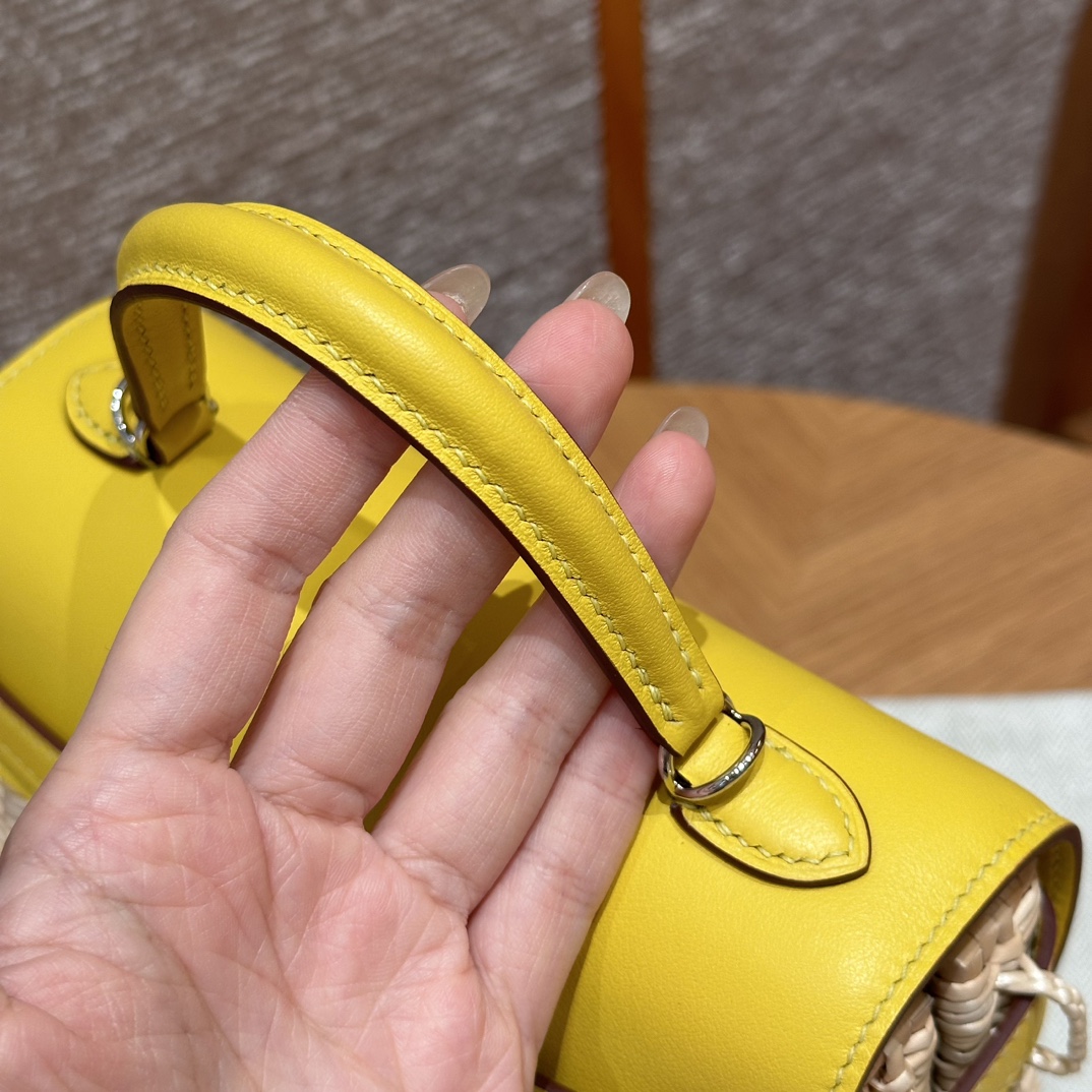 Hermès Kelly Picnic 9RLime Bag (Handmade to Order)