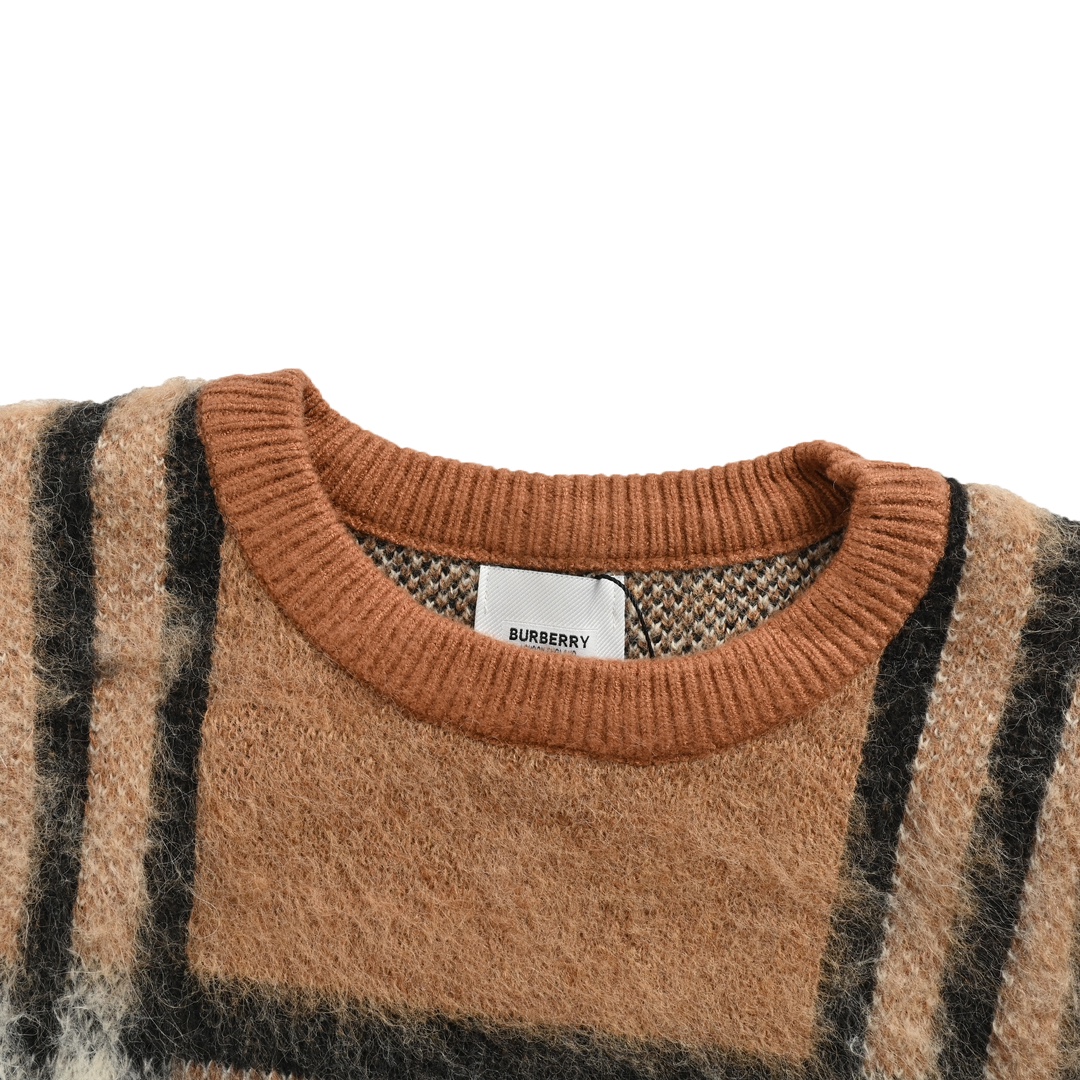 Burberry 24Fw Classic Check Mohair Sweater