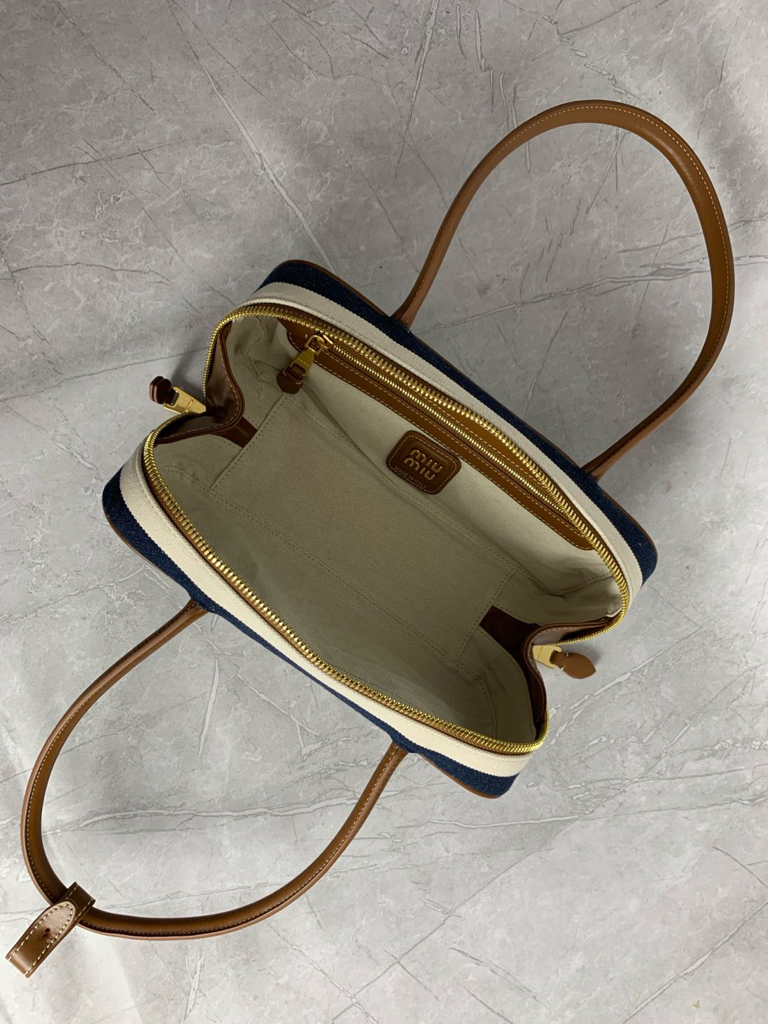 Miu Miu Beau canvas bag 5BB173