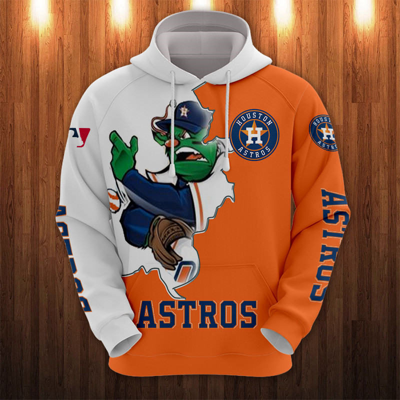 HOUSTON ASTROS HOODIES 3D MASCOT DESIGN