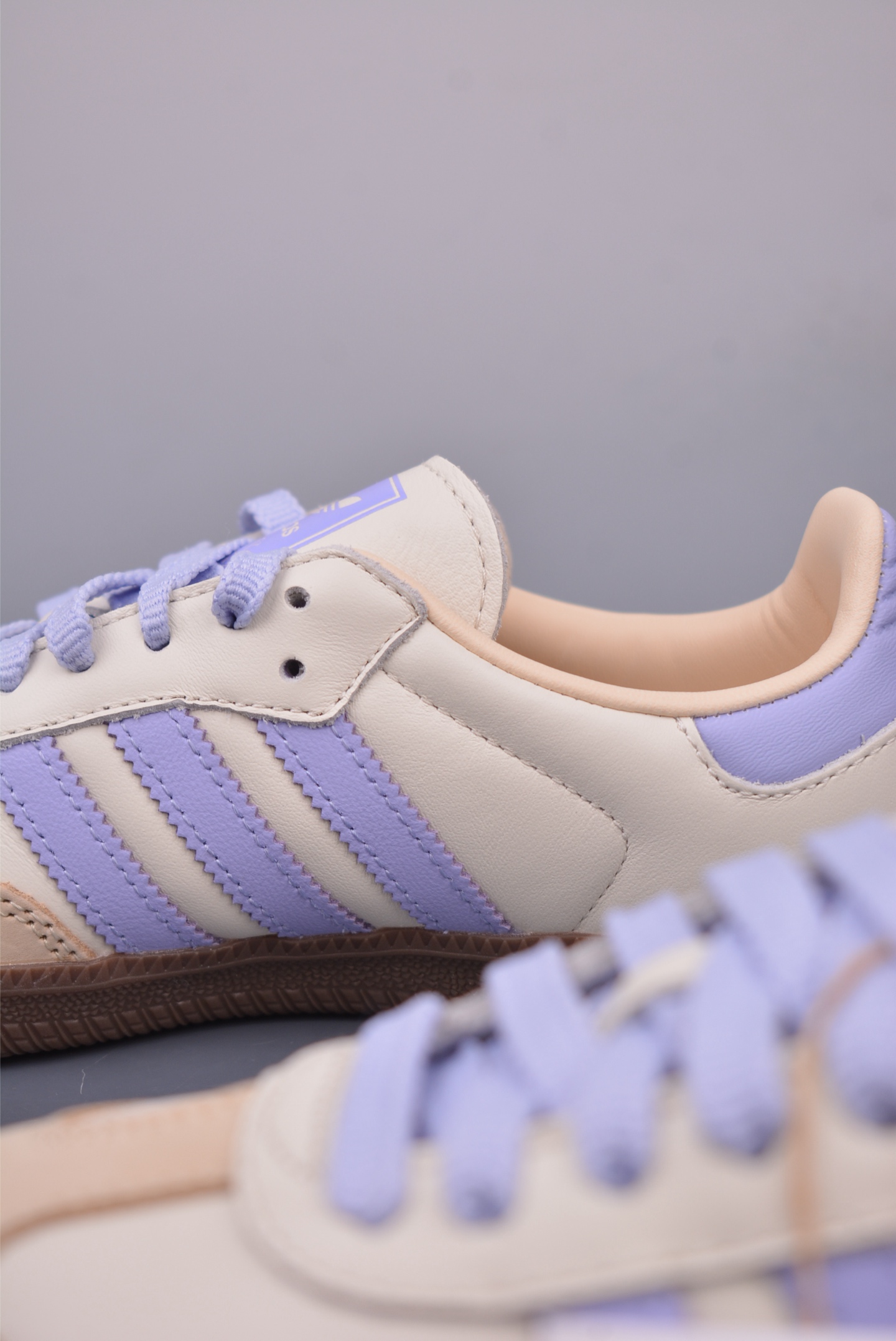 Adidas Originals Samba OG sneakers Off-white purple rubber sole JI2678