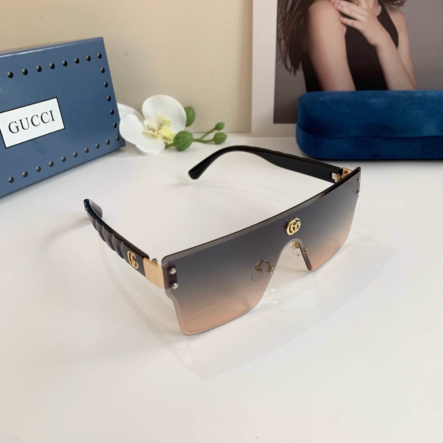 Gucci rimless sunglasses