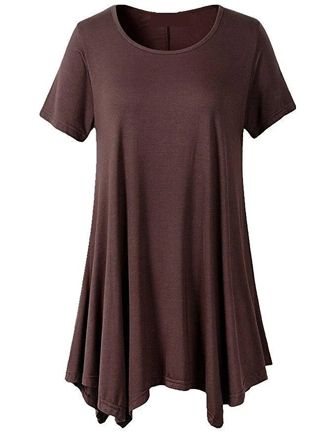 (2024 spring hot sale 50% off Women's）💥 Summer Mid-length Short-sleeved T-shirt Loose Round Neck