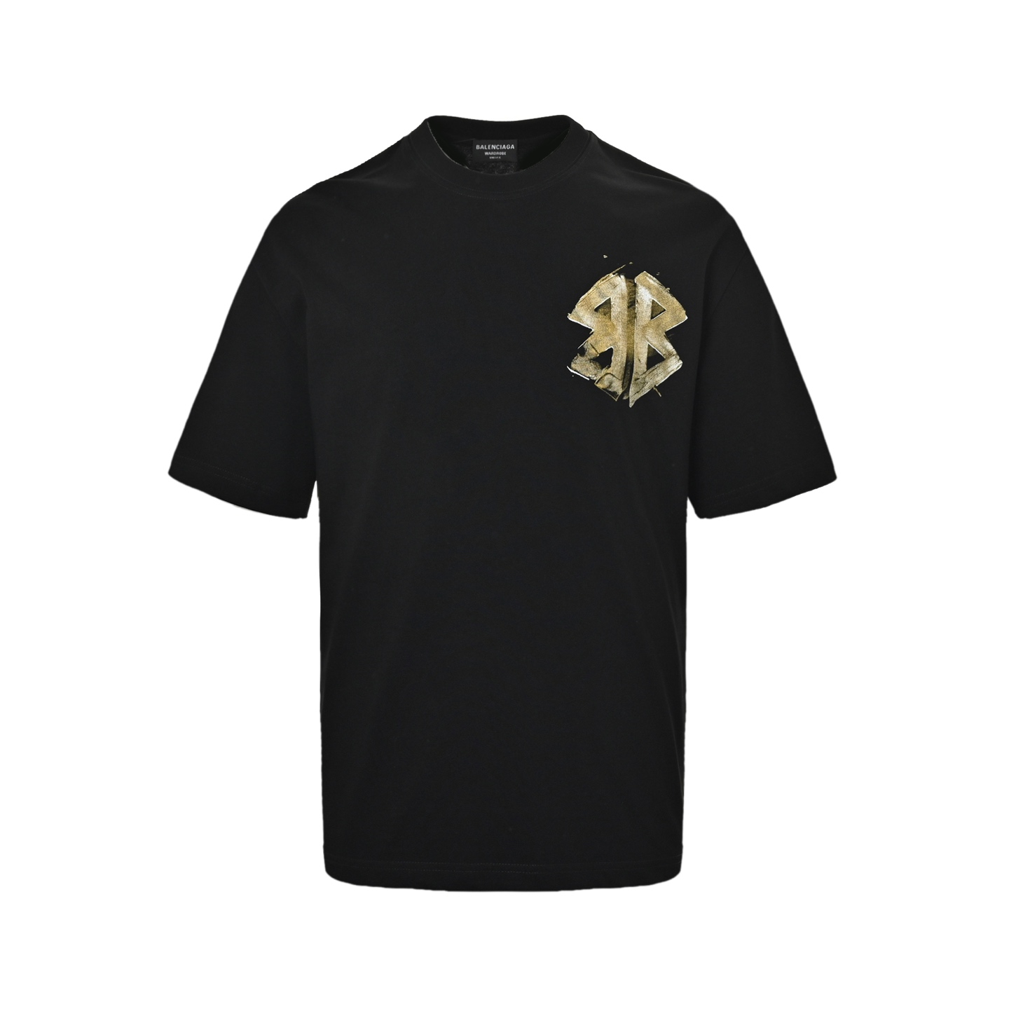 Balenciaga Hand-painted Double B Print Short Sleeve