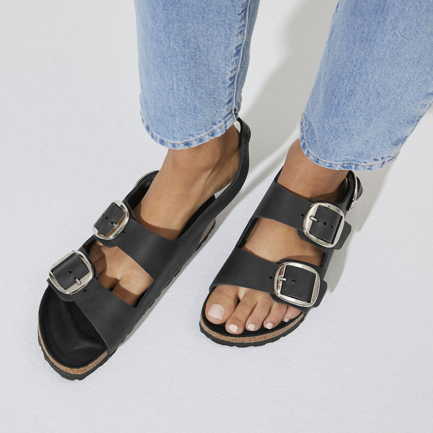Milano Big Buckle Oiled Leather B-96677