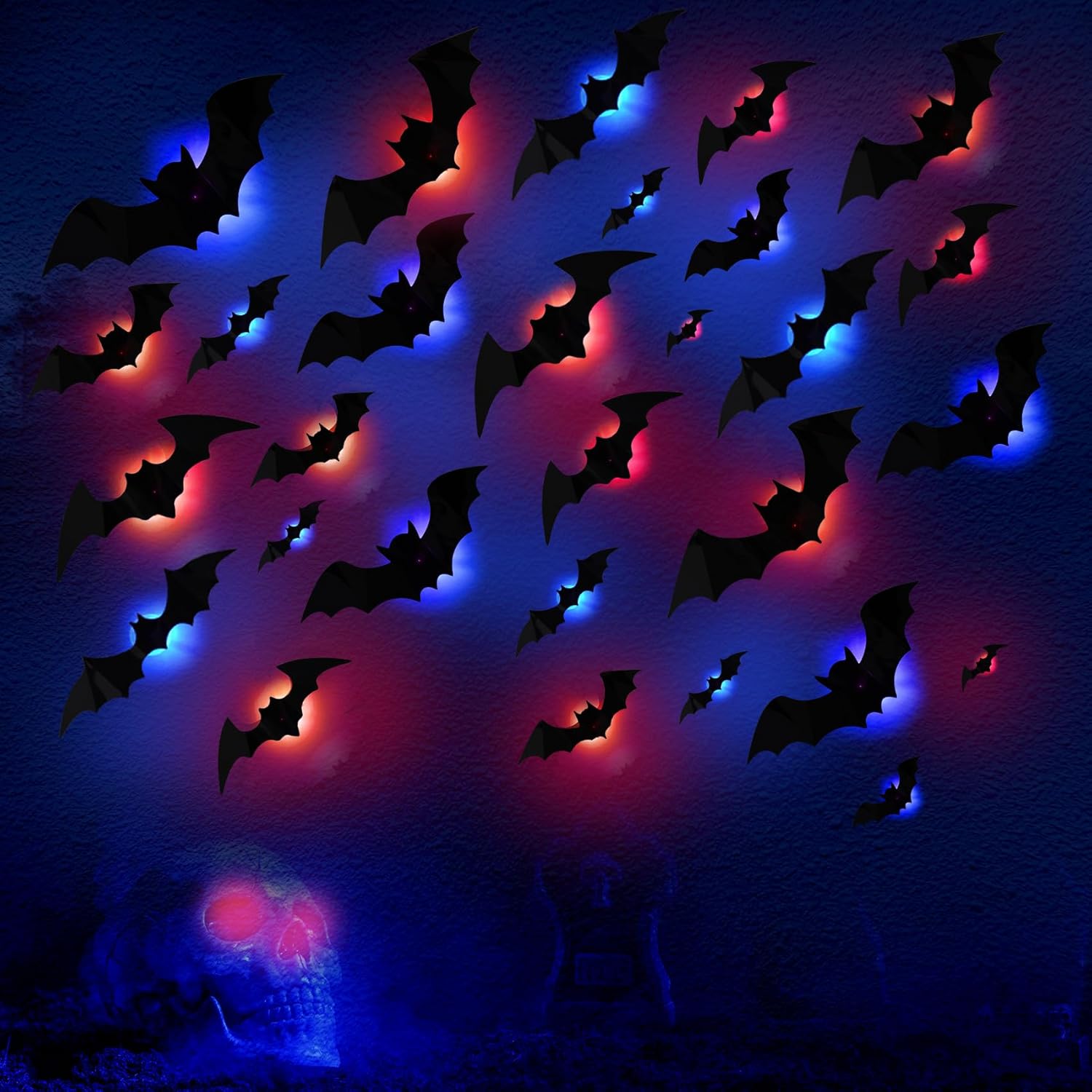🔥On Sale🔥12pcs/set 3D Bat Design LED Decoration🔥Buy 4 Sets FREE SHIPPING
