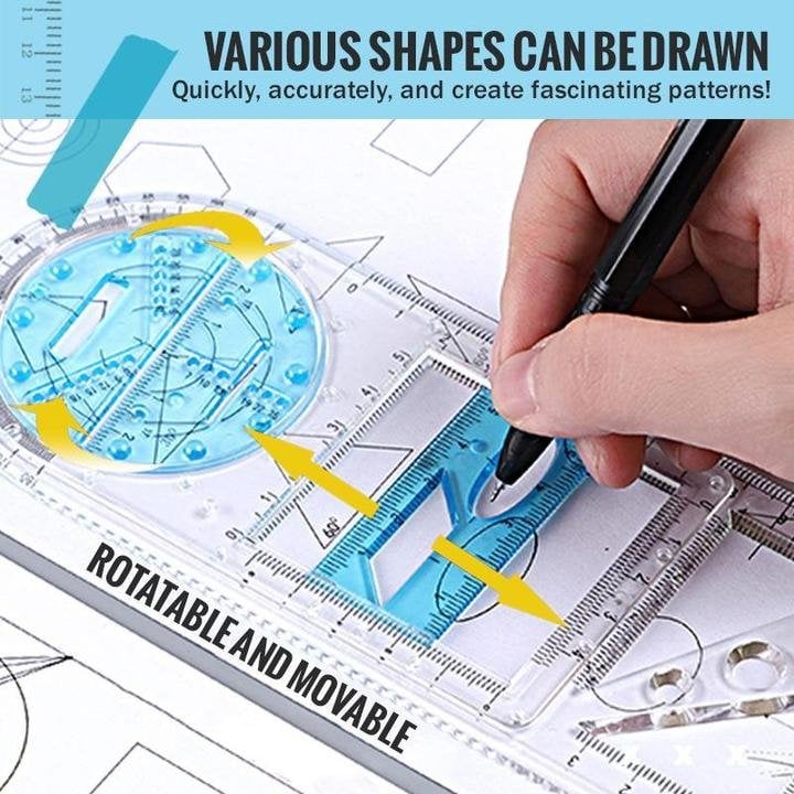 Christmas Sale🔥 Multifunctional Geometric Rulers - Buy 3 Get 2 Free NOW!