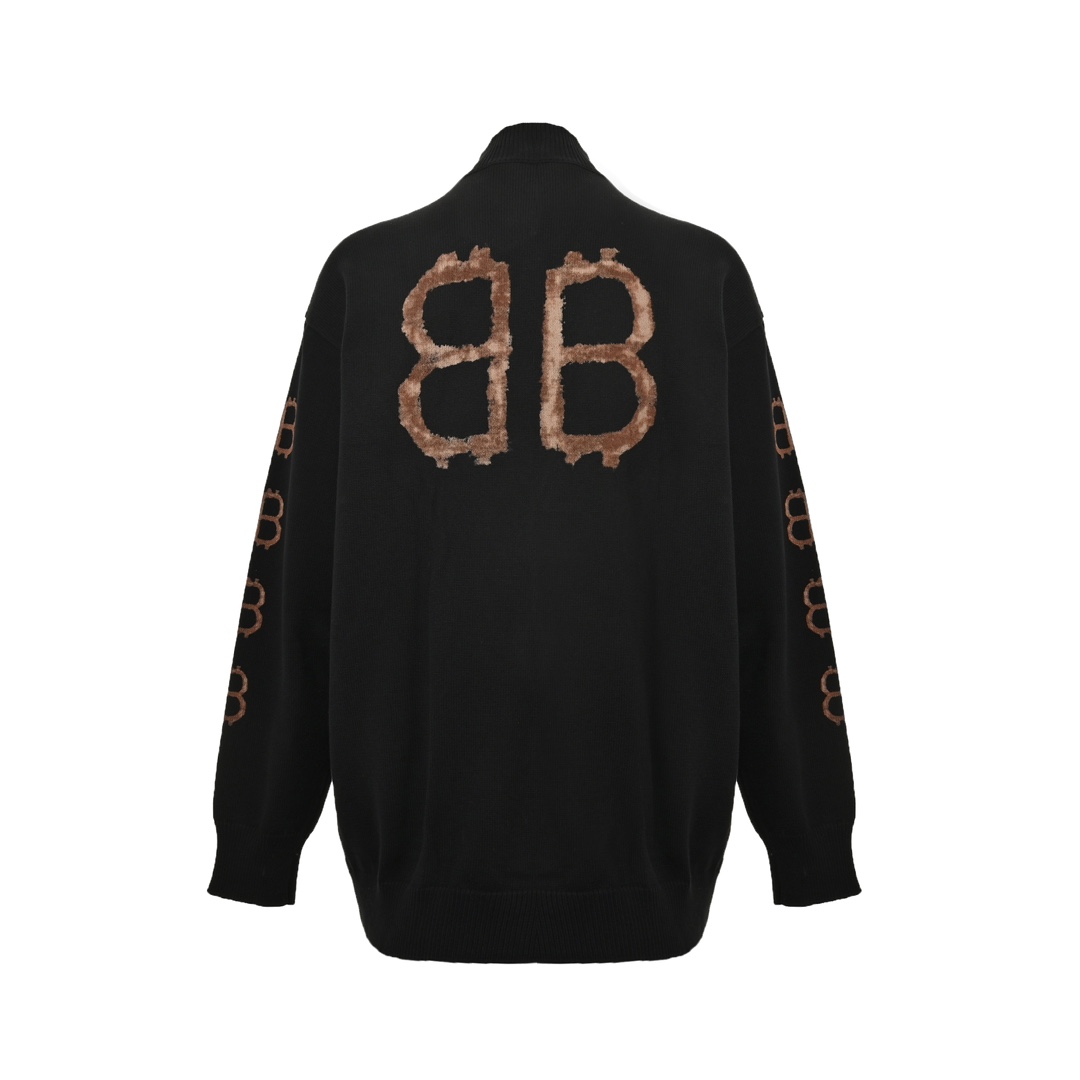 Balenciaga 24Fw Double B Bitcoin Sweater